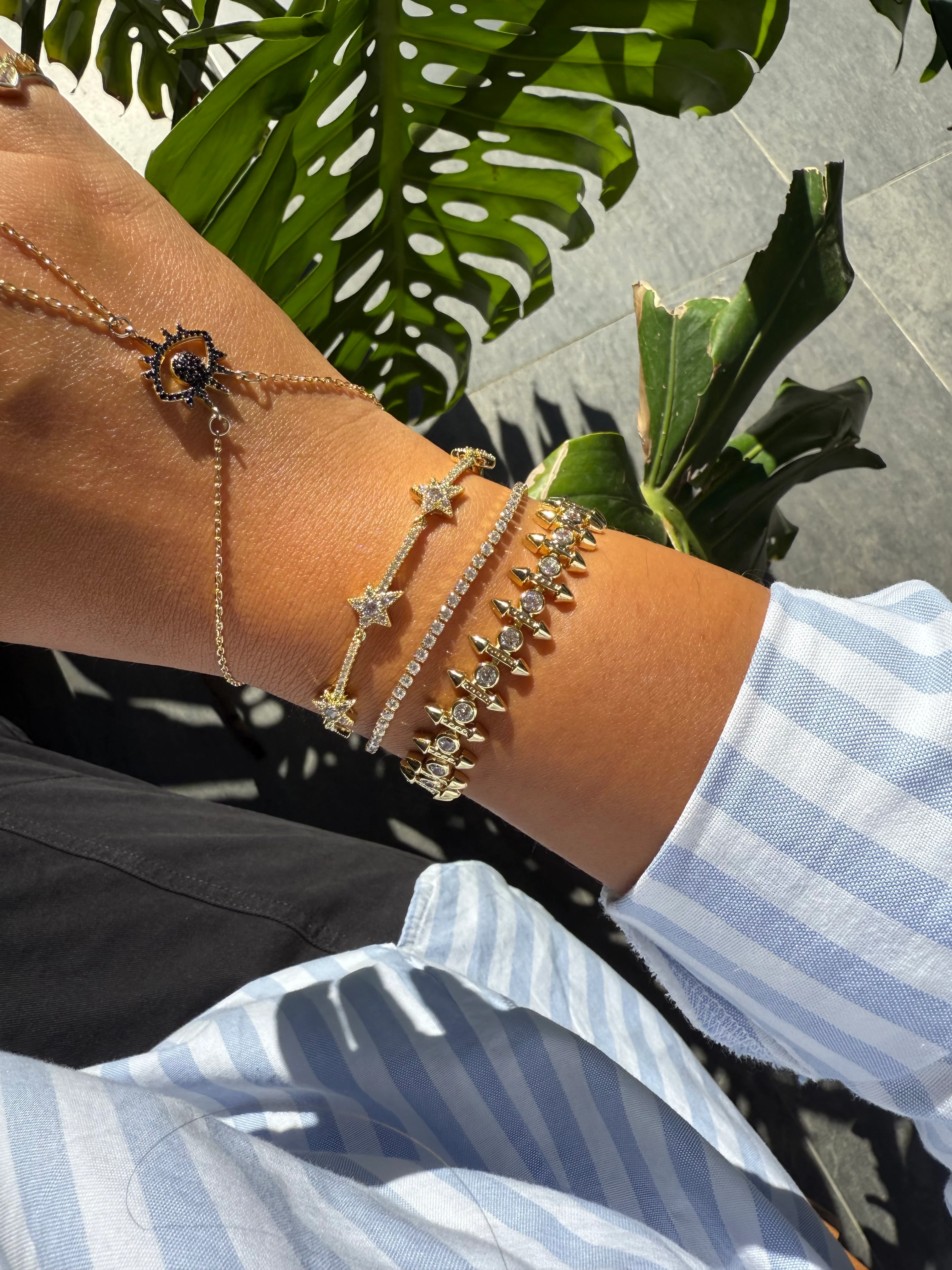 Özel Seri İnce Su Yolu Bileklik 16+2.5cm