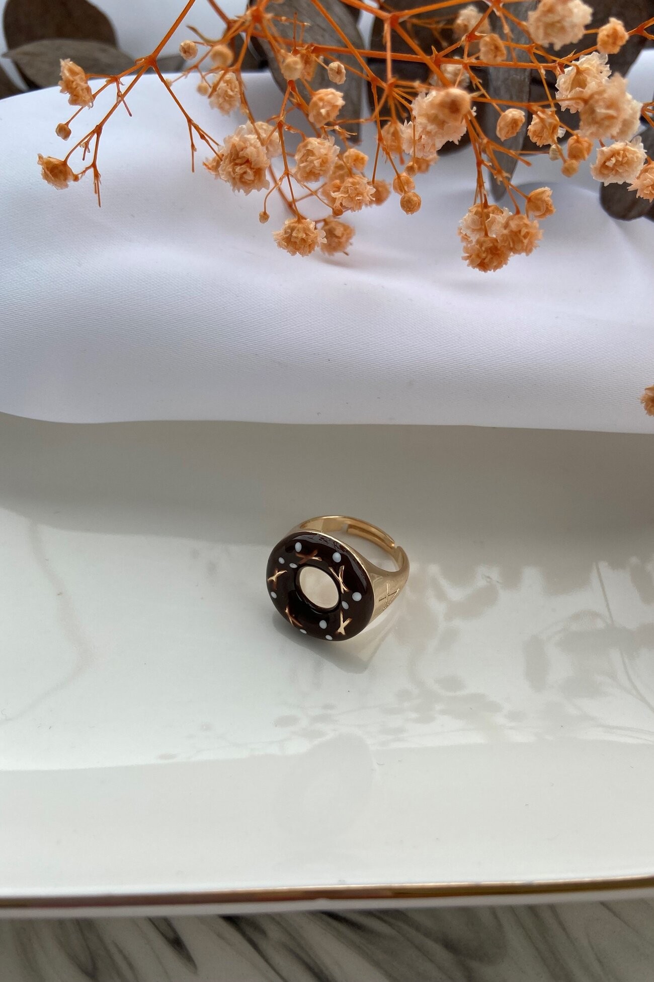 Çikolatalı Donut Yüzük