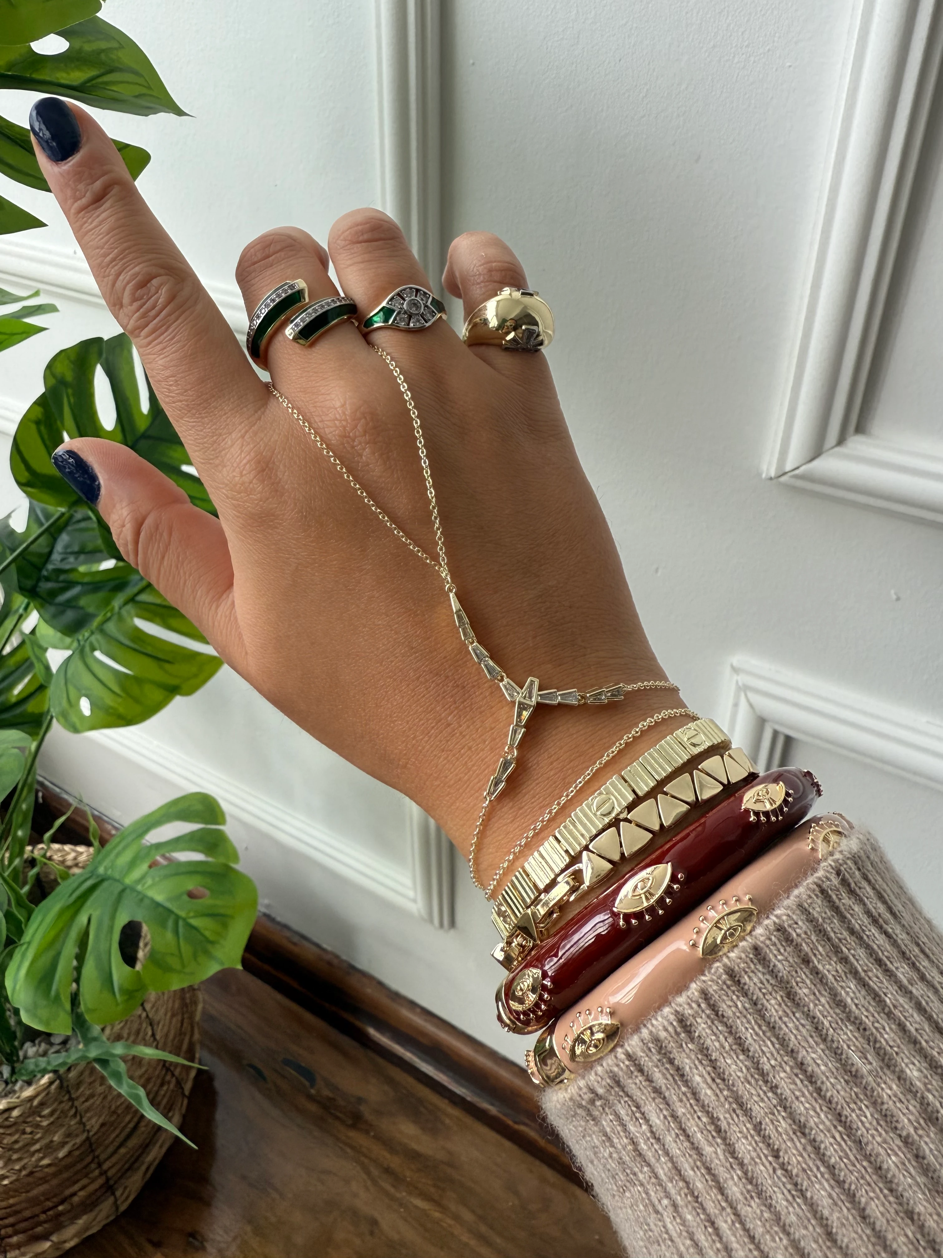 14K Altın Kaplama Kıkırdaklı Yılan Şahmeran Gold