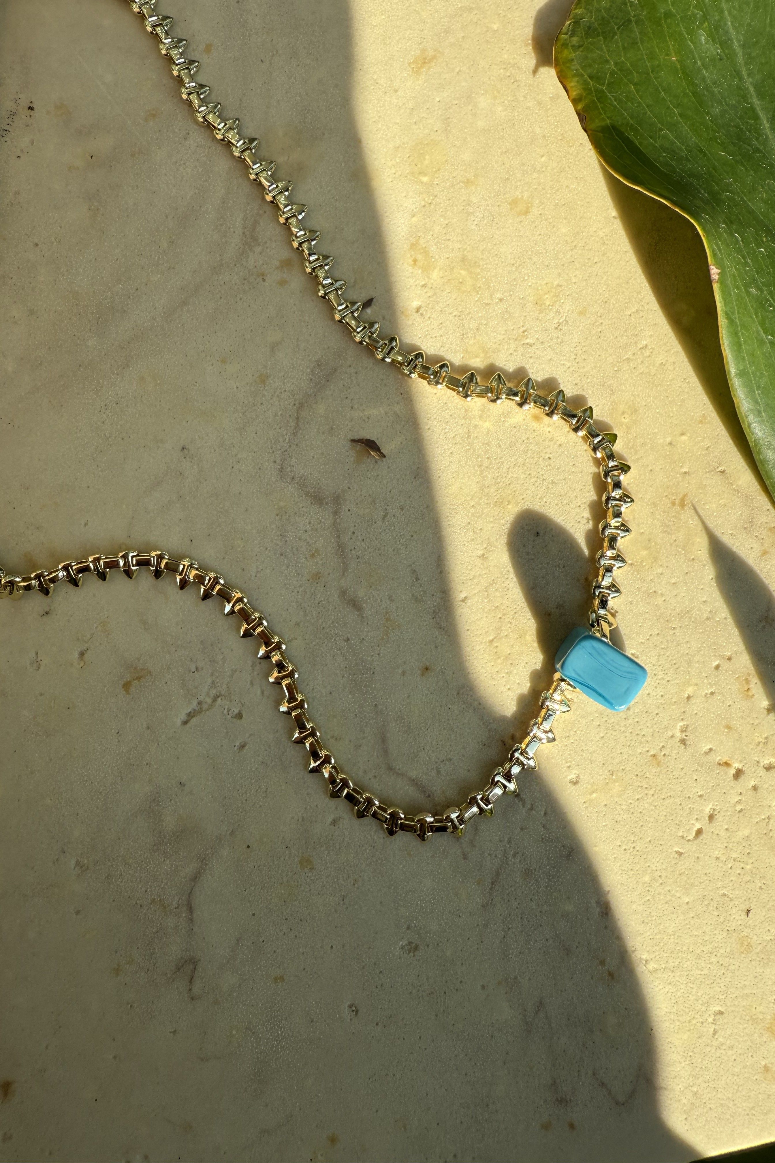14K Altın Kaplama Serenay Serisi Kolye 45+2cm