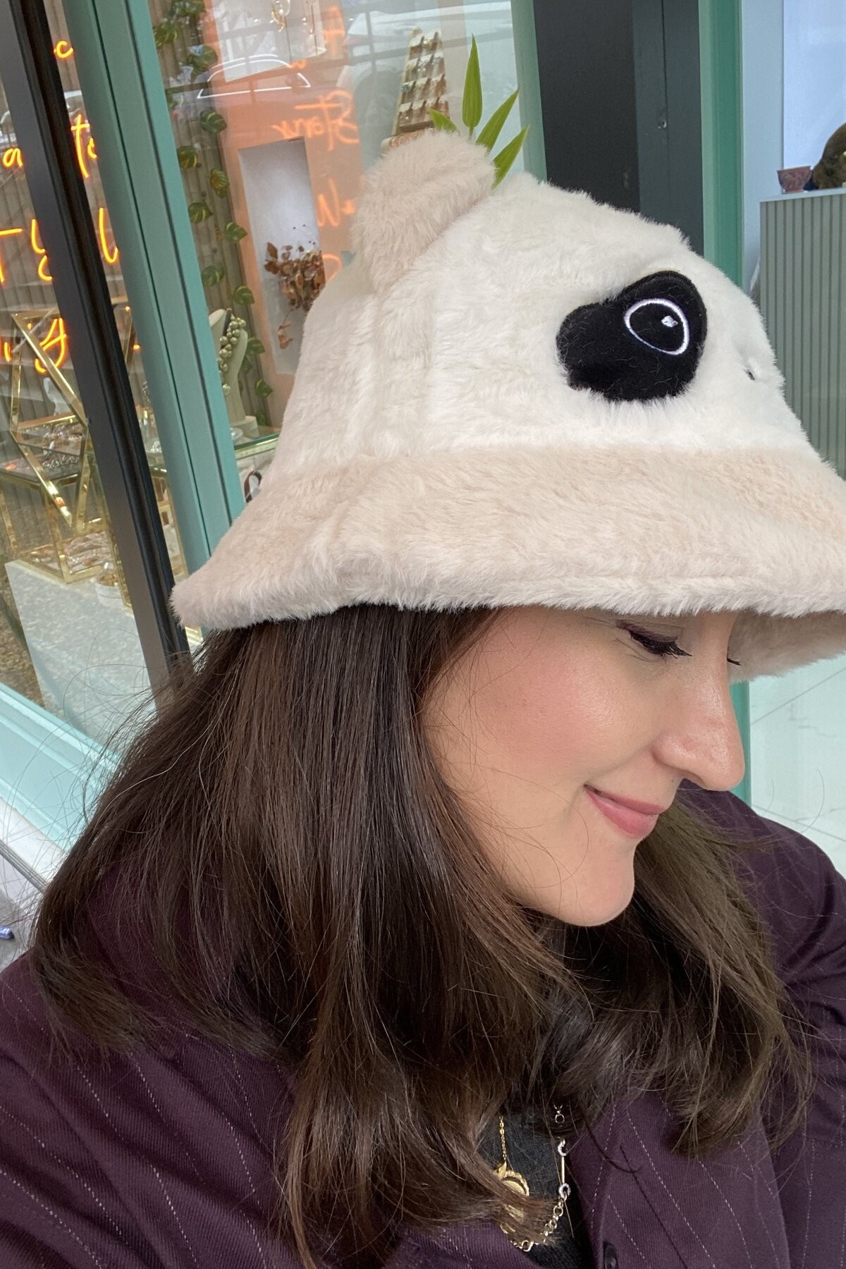 Peluş Panda Şapka