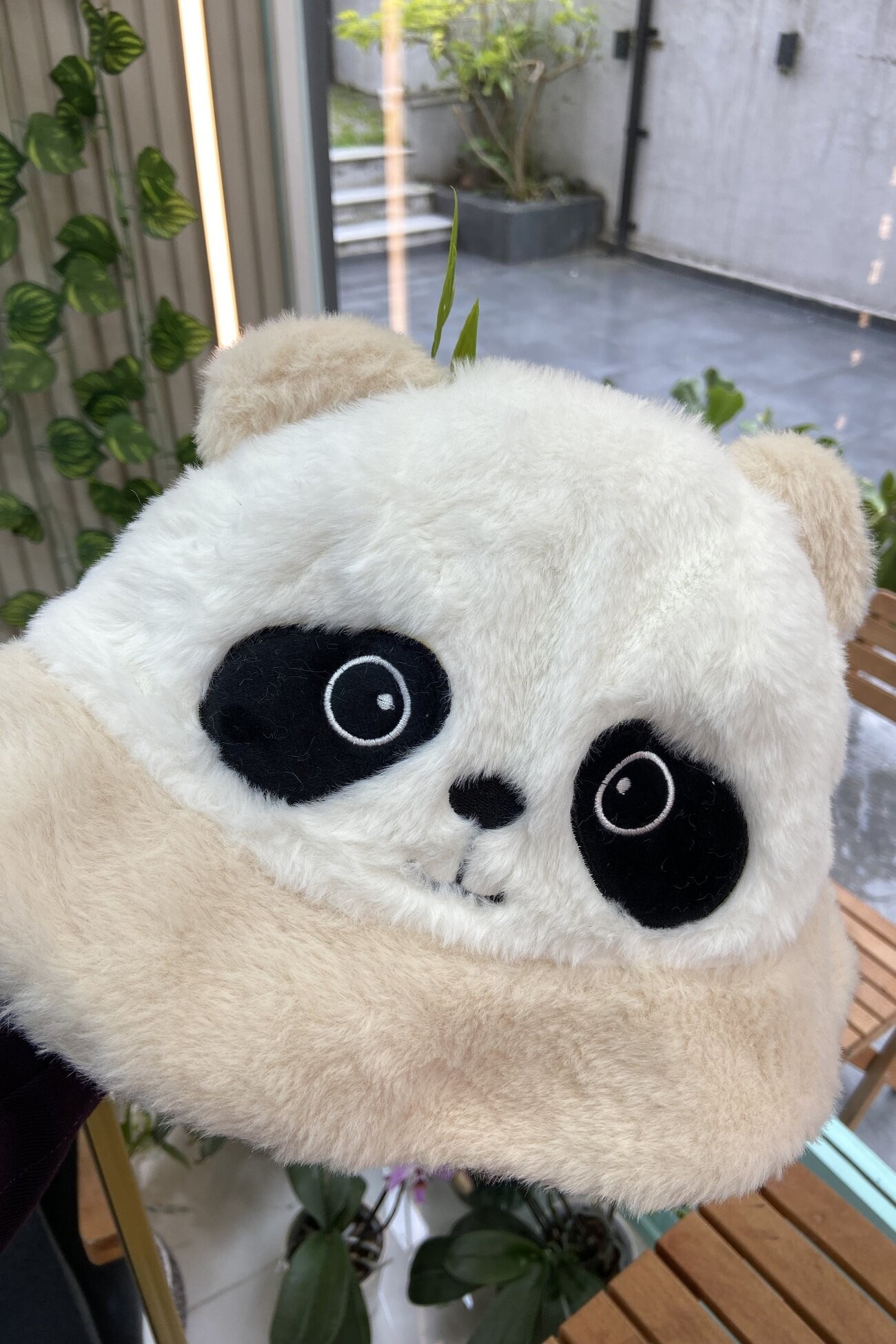 Peluş Panda Şapka