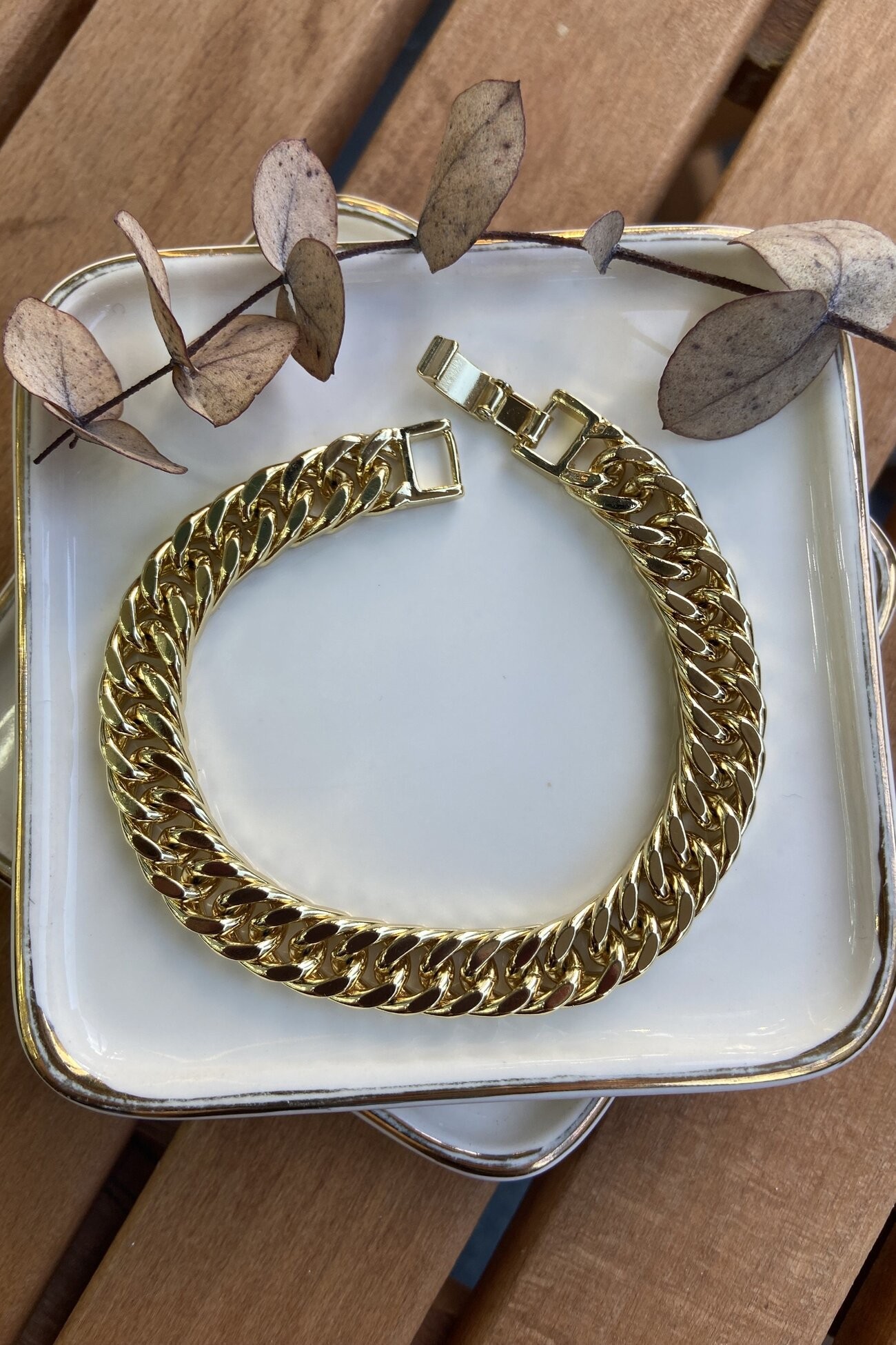 Özel Seri Kalın Zincir Bileklik 19cm