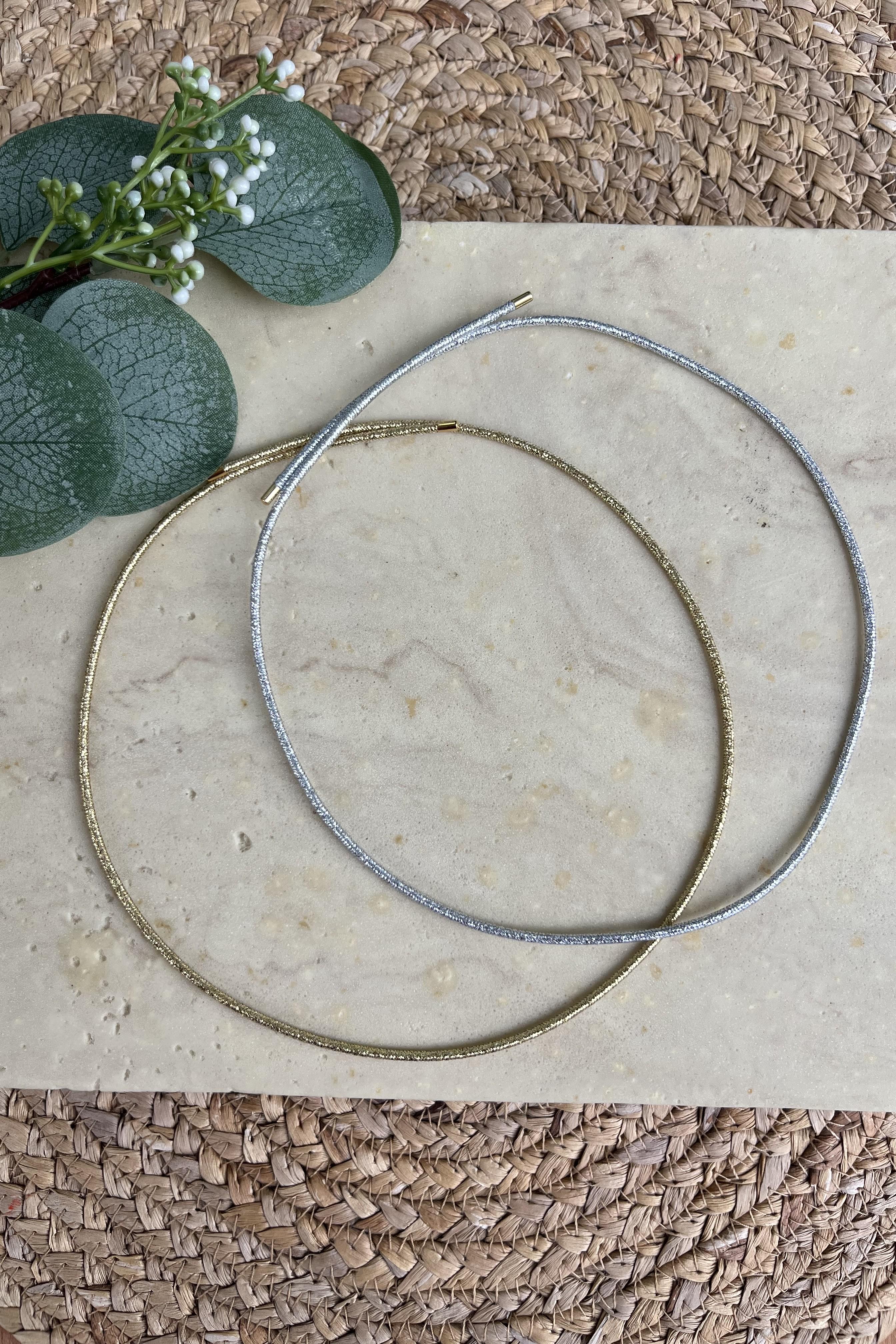 Çelik Kırmızı Renk Mıknatıslı İp Bileklik & Halhal & Kolye 51cm