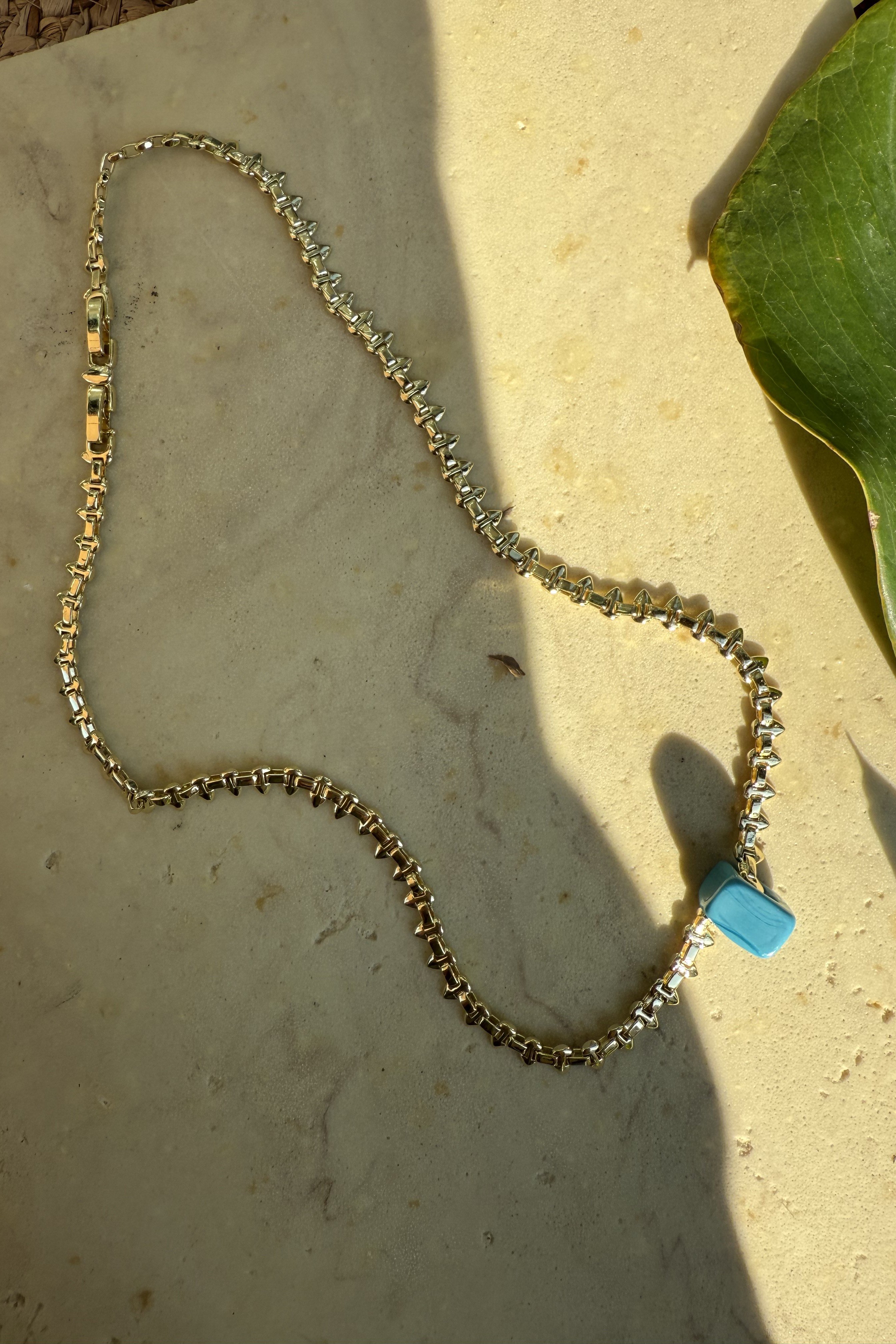 14K Altın Kaplama Serenay Serisi Kolye 45+2cm