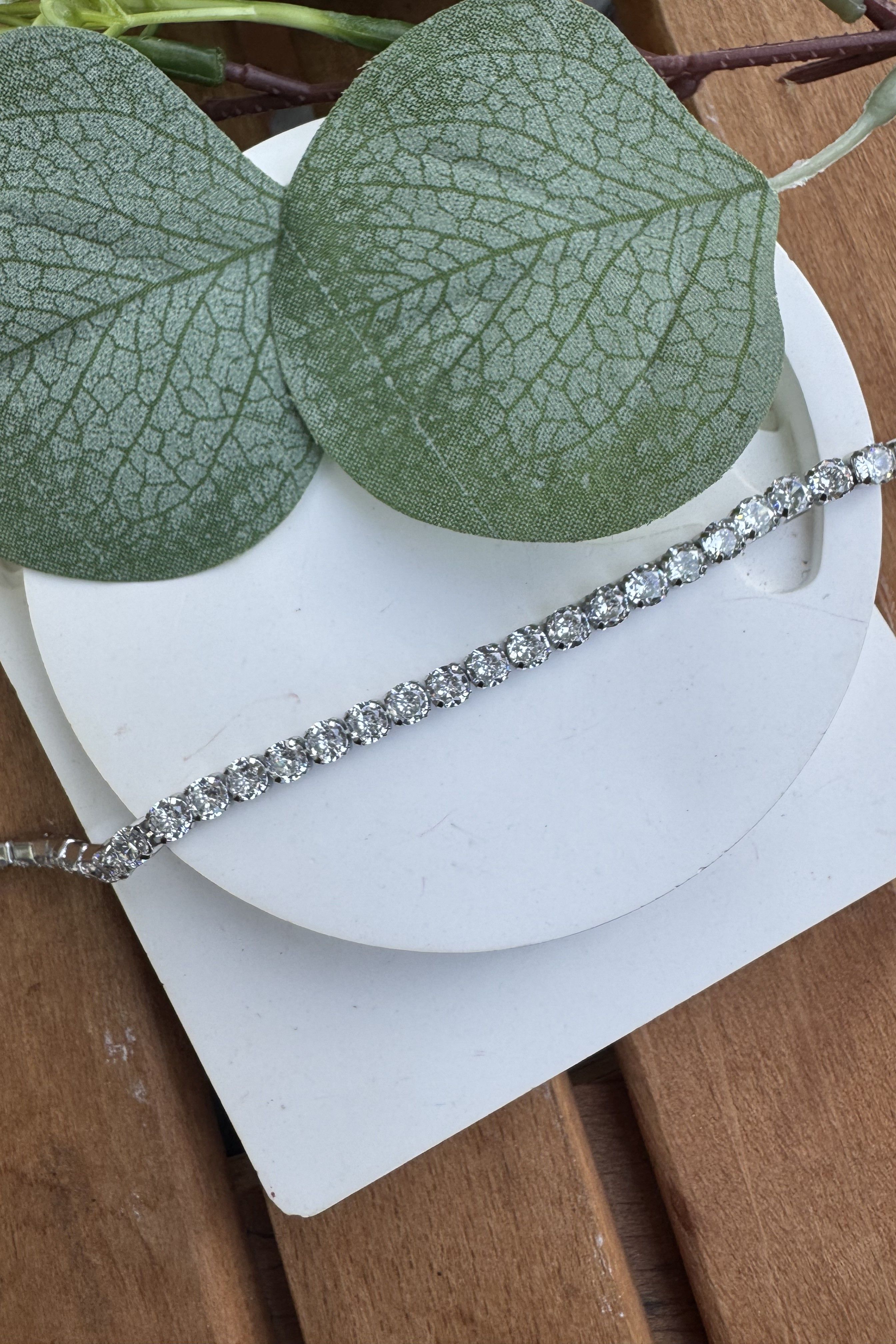Çelik 3mm Su Yolu Bileklik Silver 17+2cm