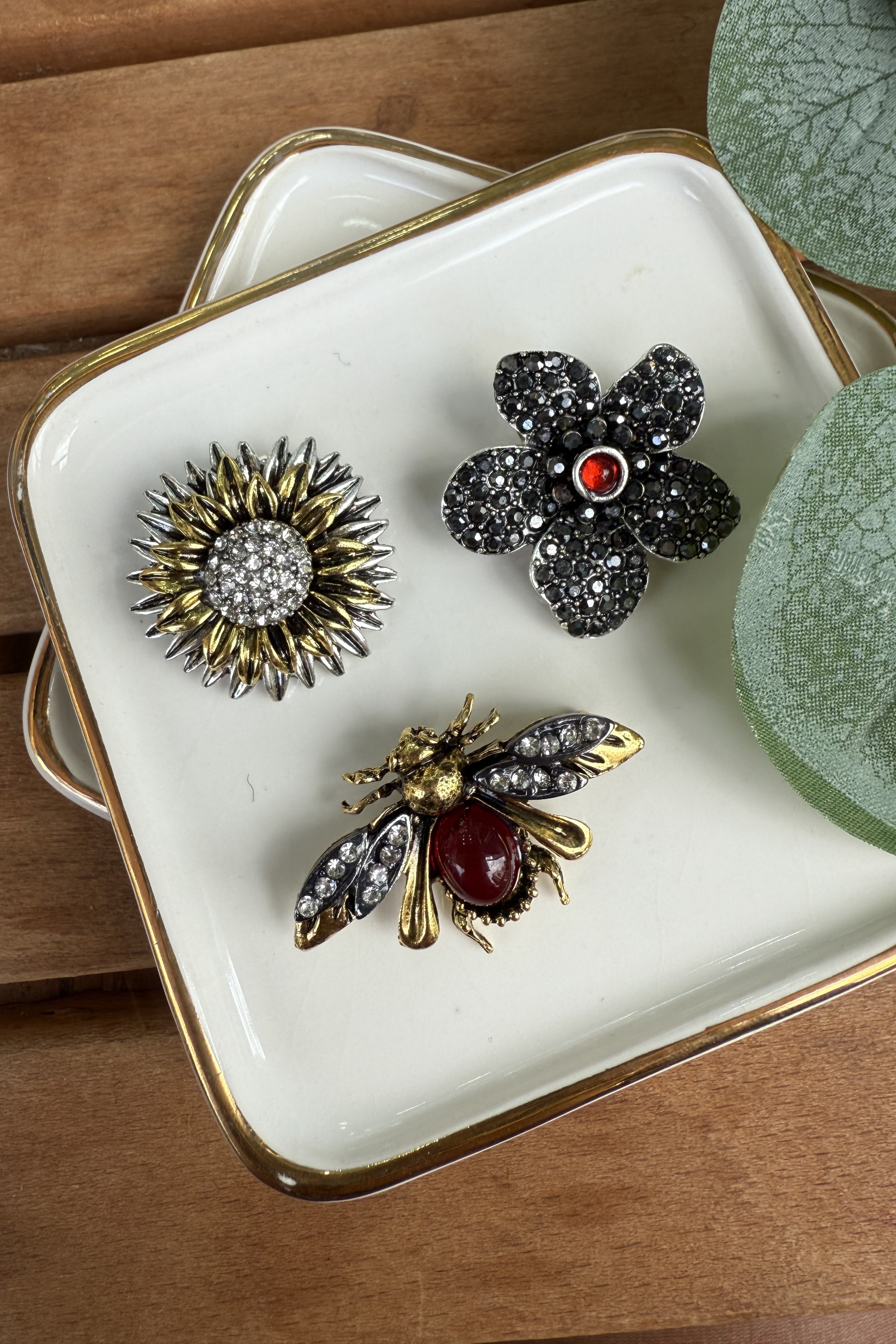 ZR Model 3'lü Broş Seti 