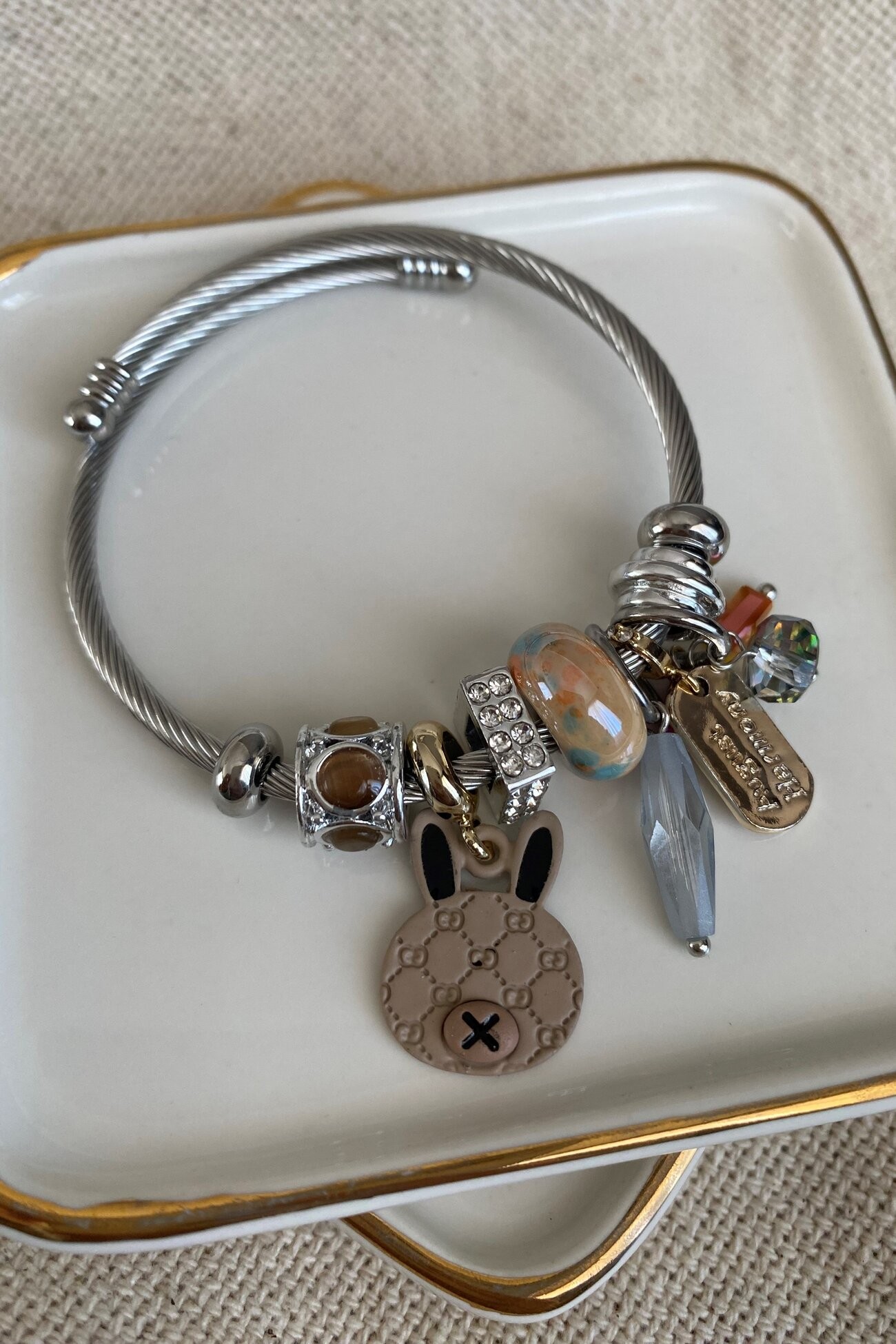 Kahve Tavşan Charm