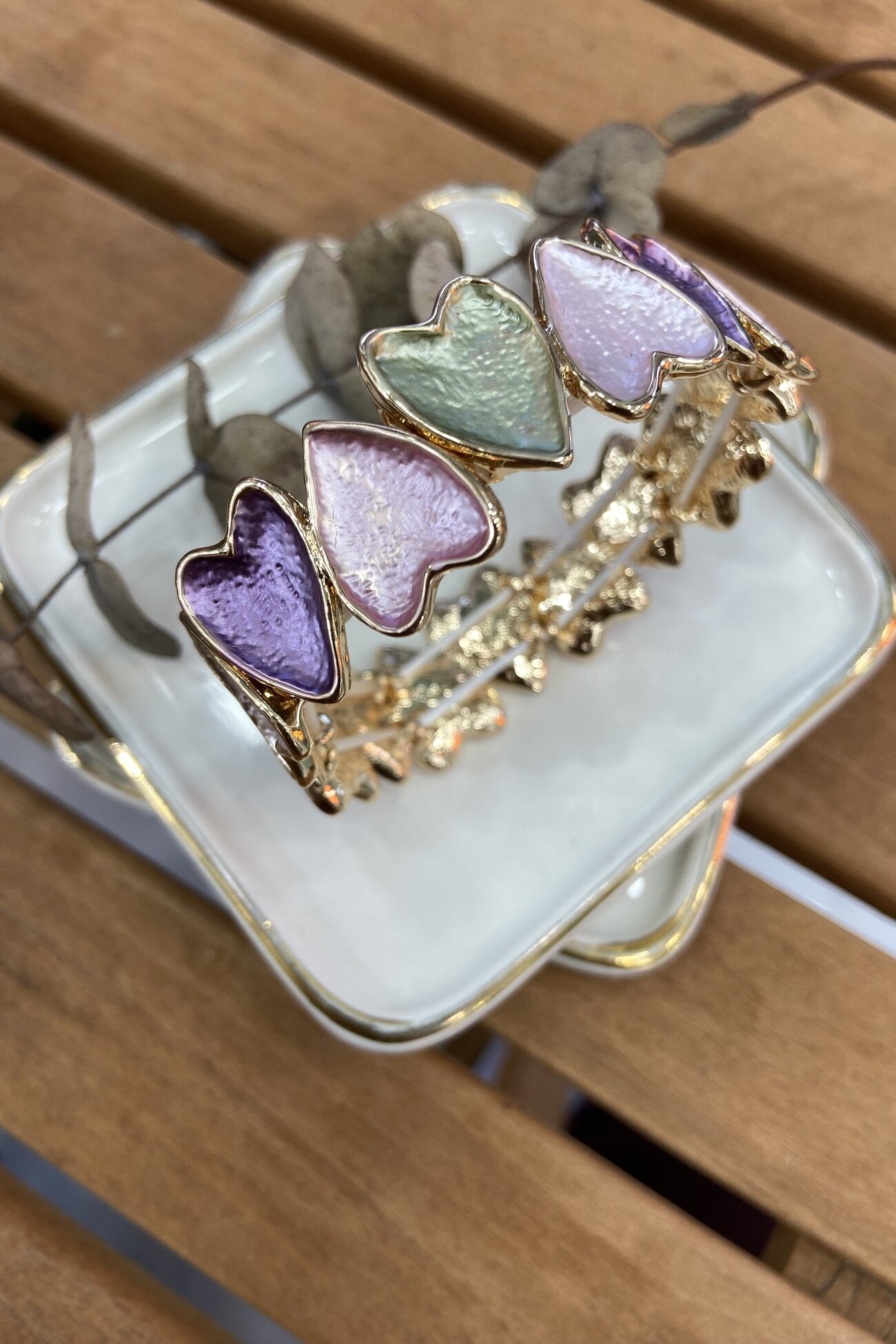 14K Altın Kaplama Floral Serisi Bilezik