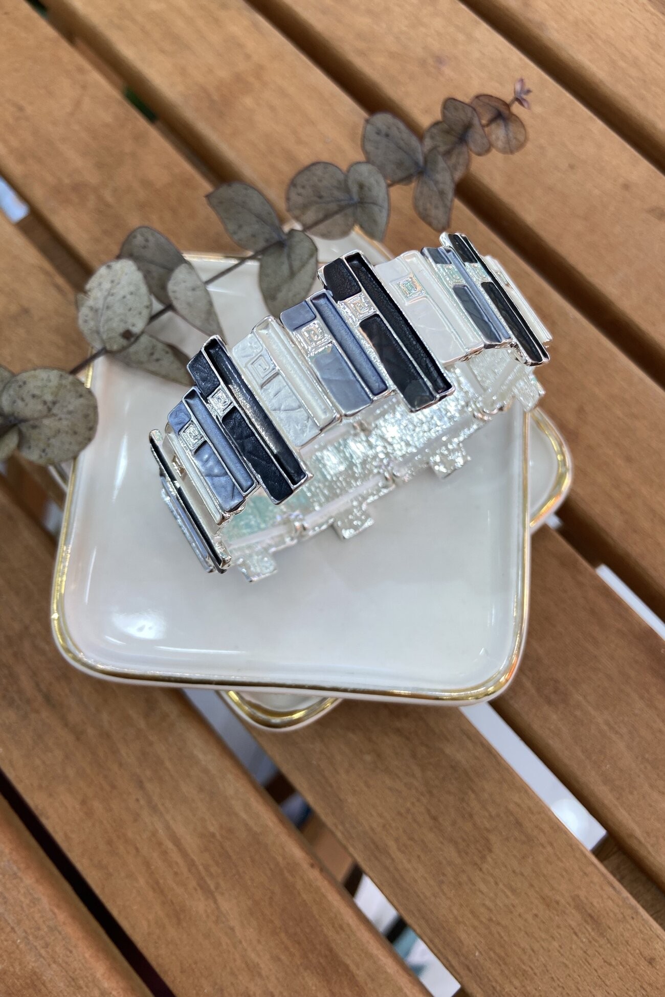 14K Altın Kaplama Floral Serisi Bilezik