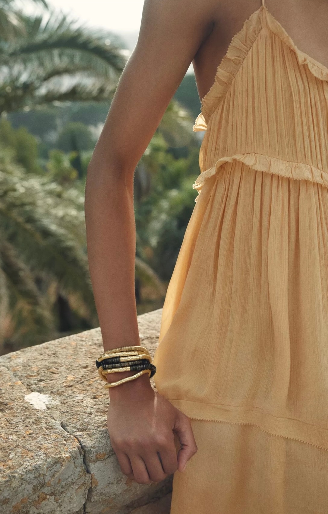 ZR Model 6'lı Gold Kombin Lastikli Bileklik 