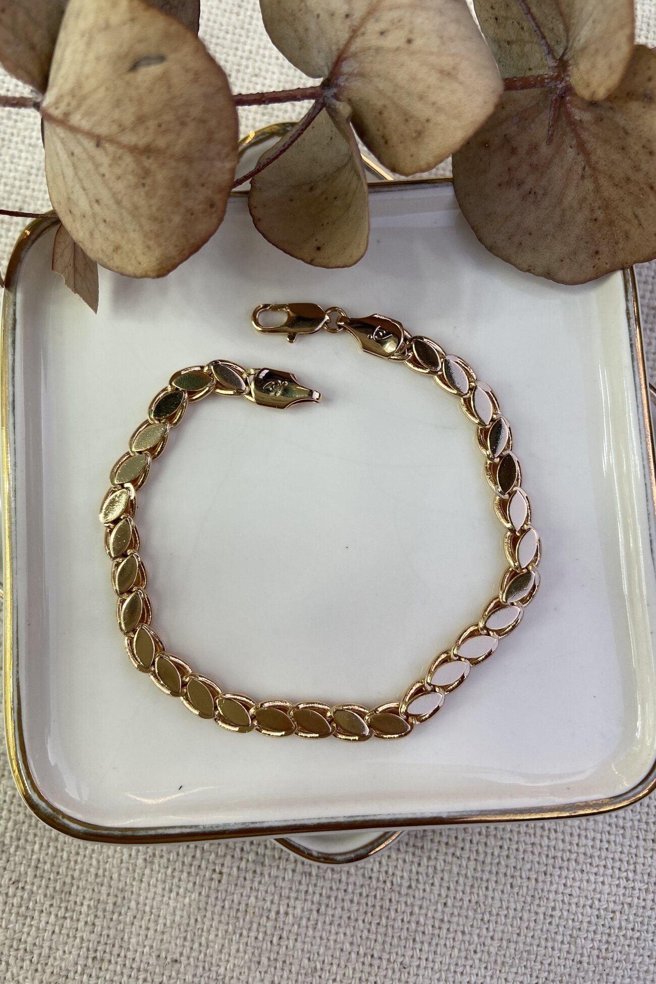 Özel Seri Arpa Zincir Bileklik 19cm