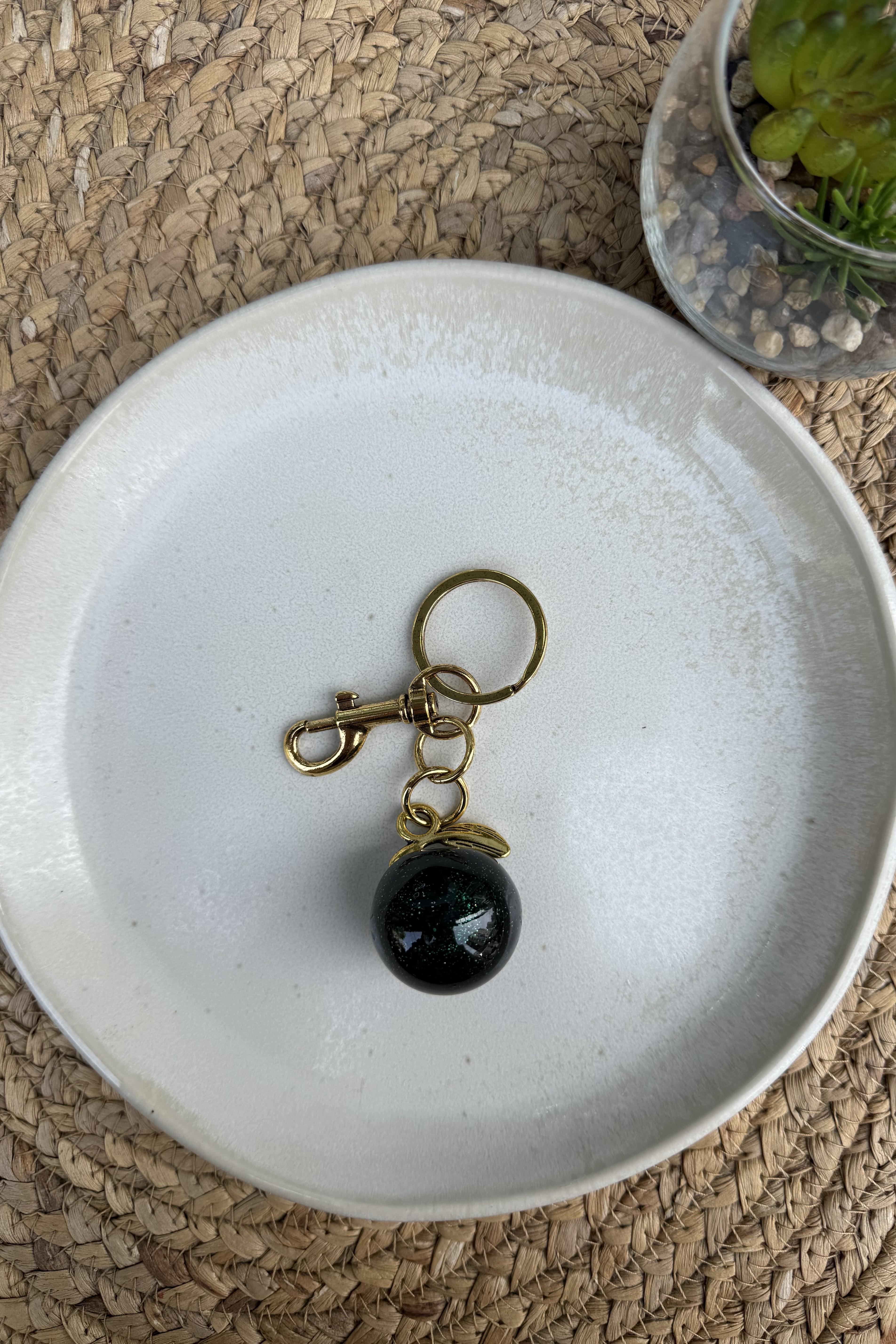 Yeşil Elma Charm Anahtarlık & Çanta Aksesuarı