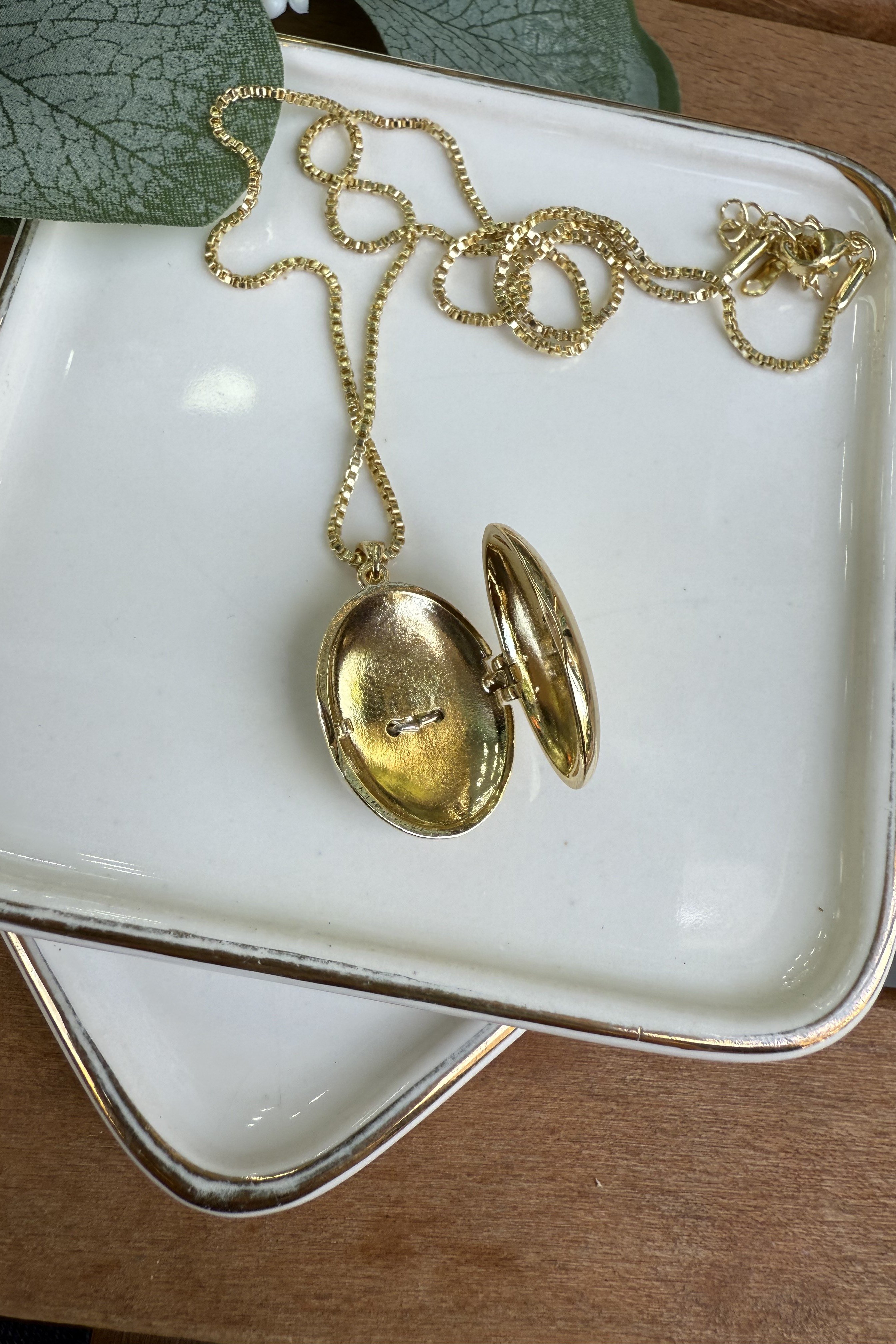 14K Altın Kaplama Kapaklı Anka Kuşu Alya Kolyesi 50cm