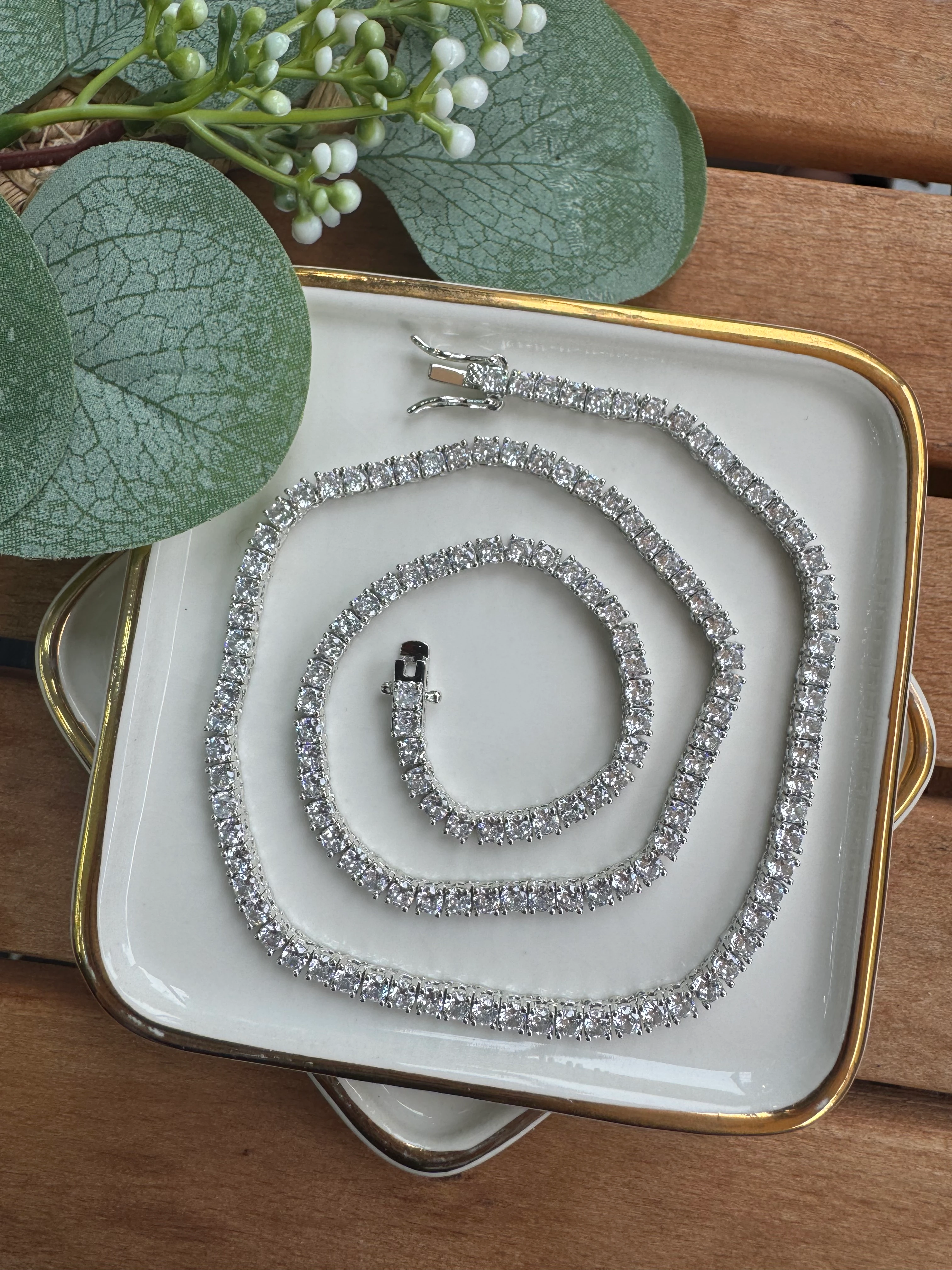 14K Altın Kaplama Döküm Su Yolu Kolye 3mm 45cm