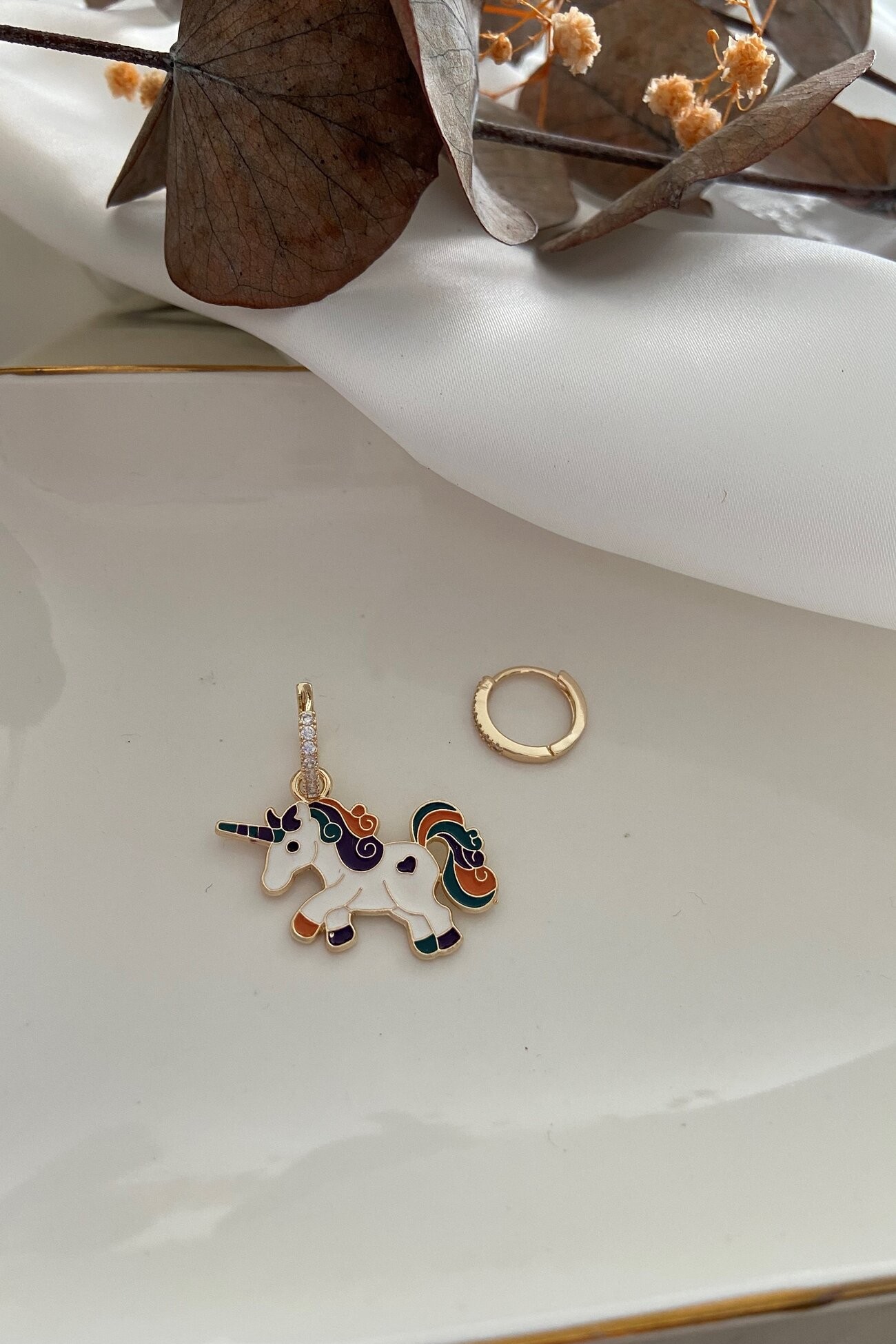 Özel Seri Unicorn Küpe Seti
