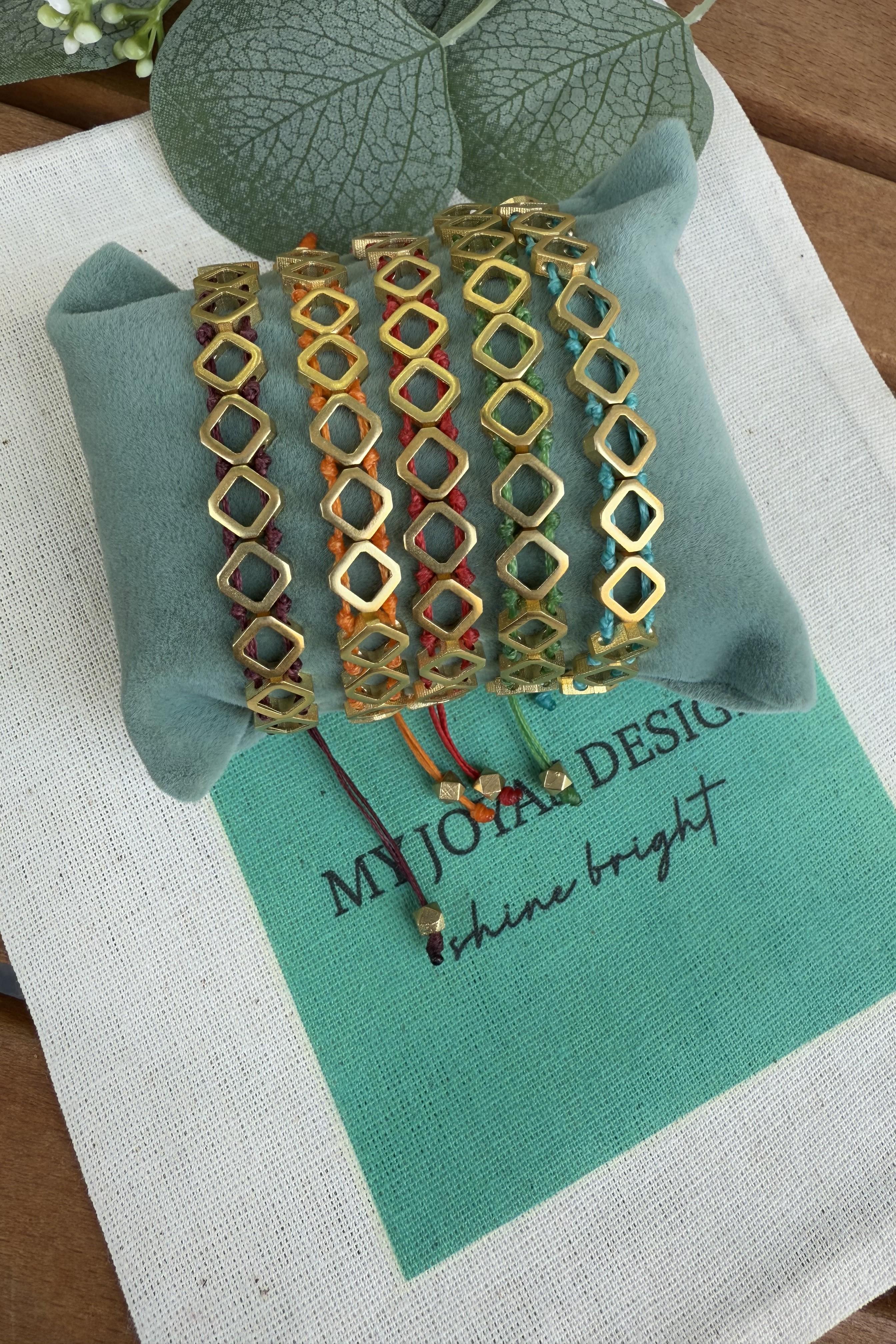 Bronz Minimal Dilim Bileklik