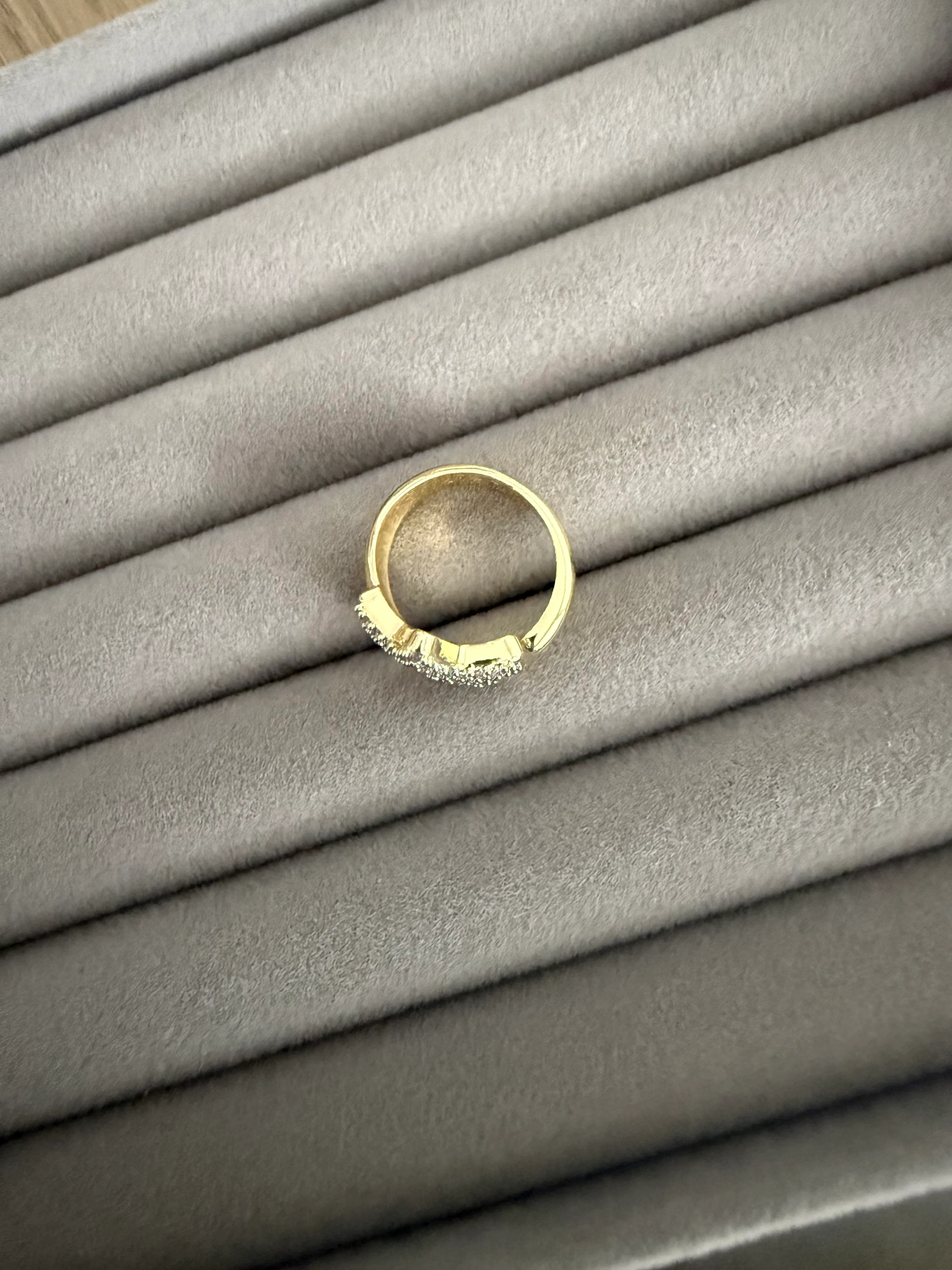 14K Altın Kaplama İçi Boş Yıldız Yüzük