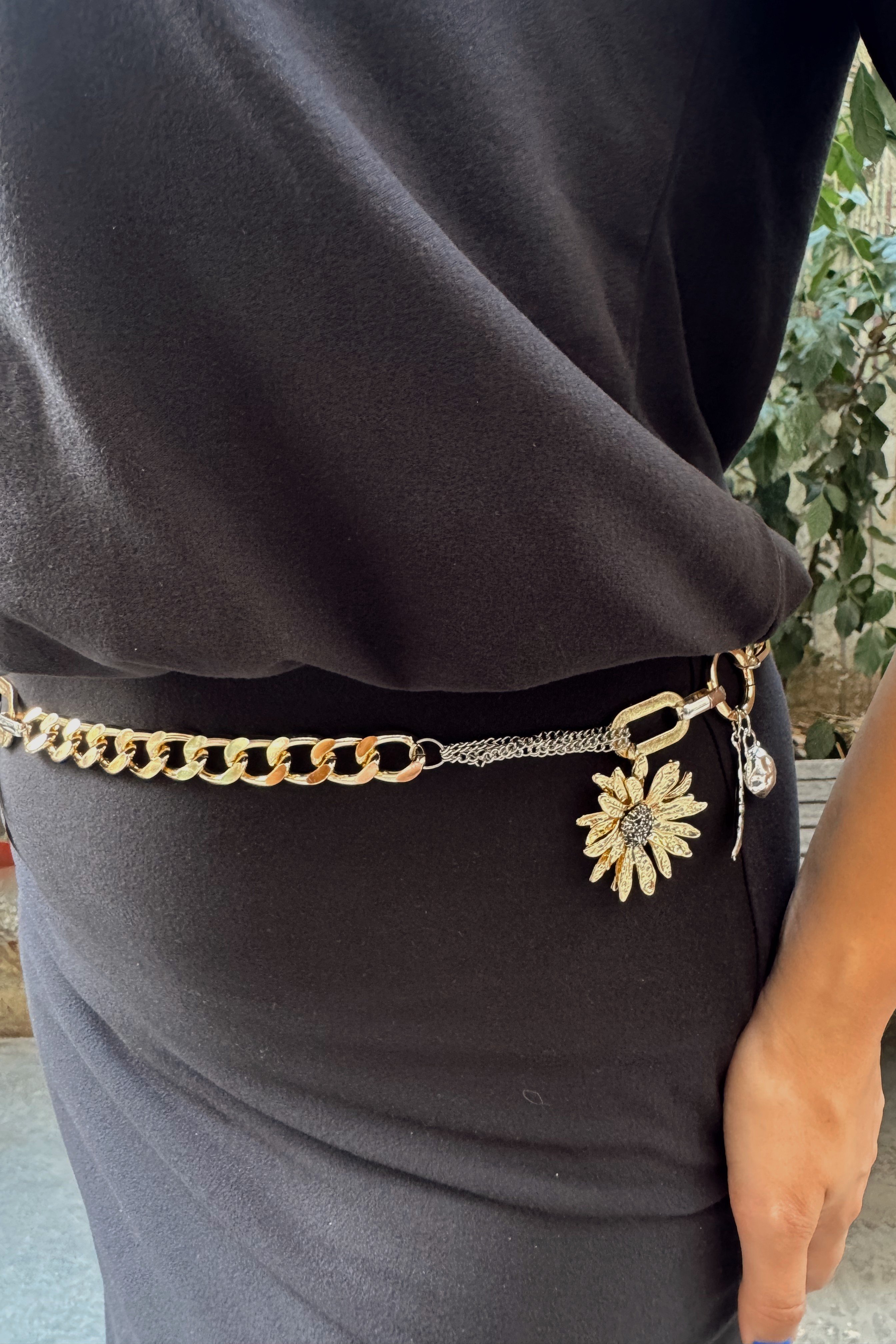 ZR Model Zincirde Çiçekli Bel Zinciri 90cm