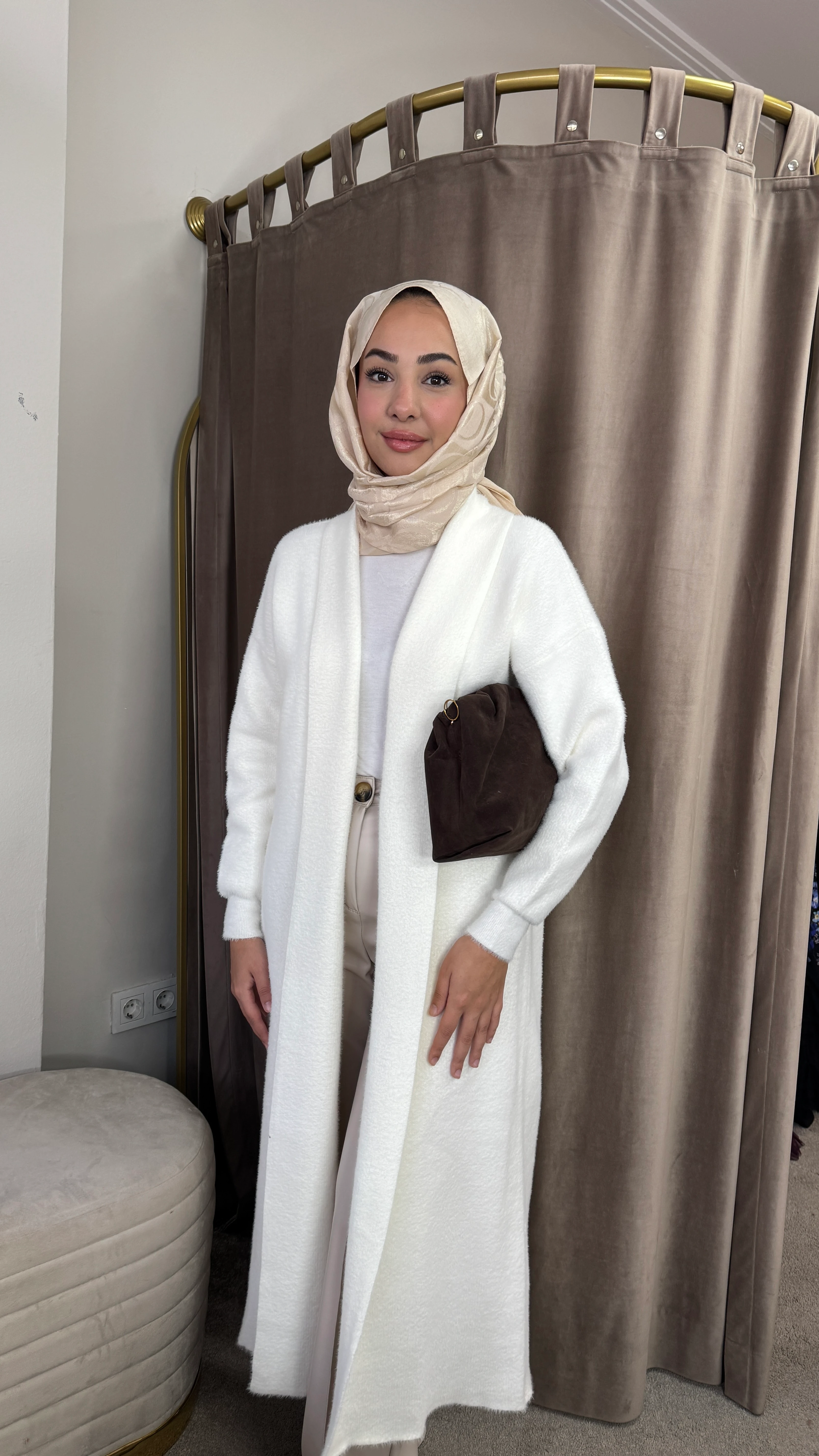 Angora hırka •ekru