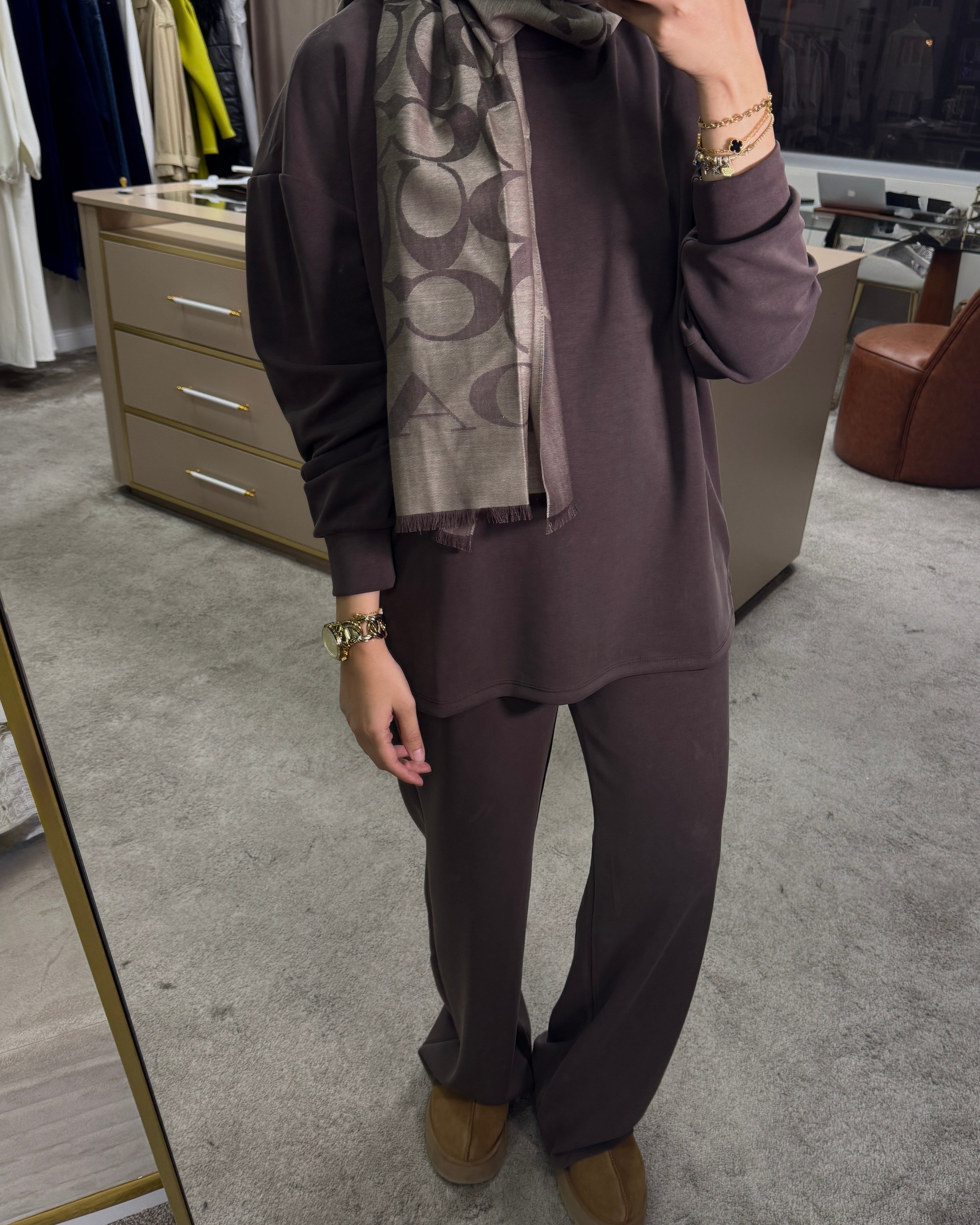 Oysho takım / acıkahve