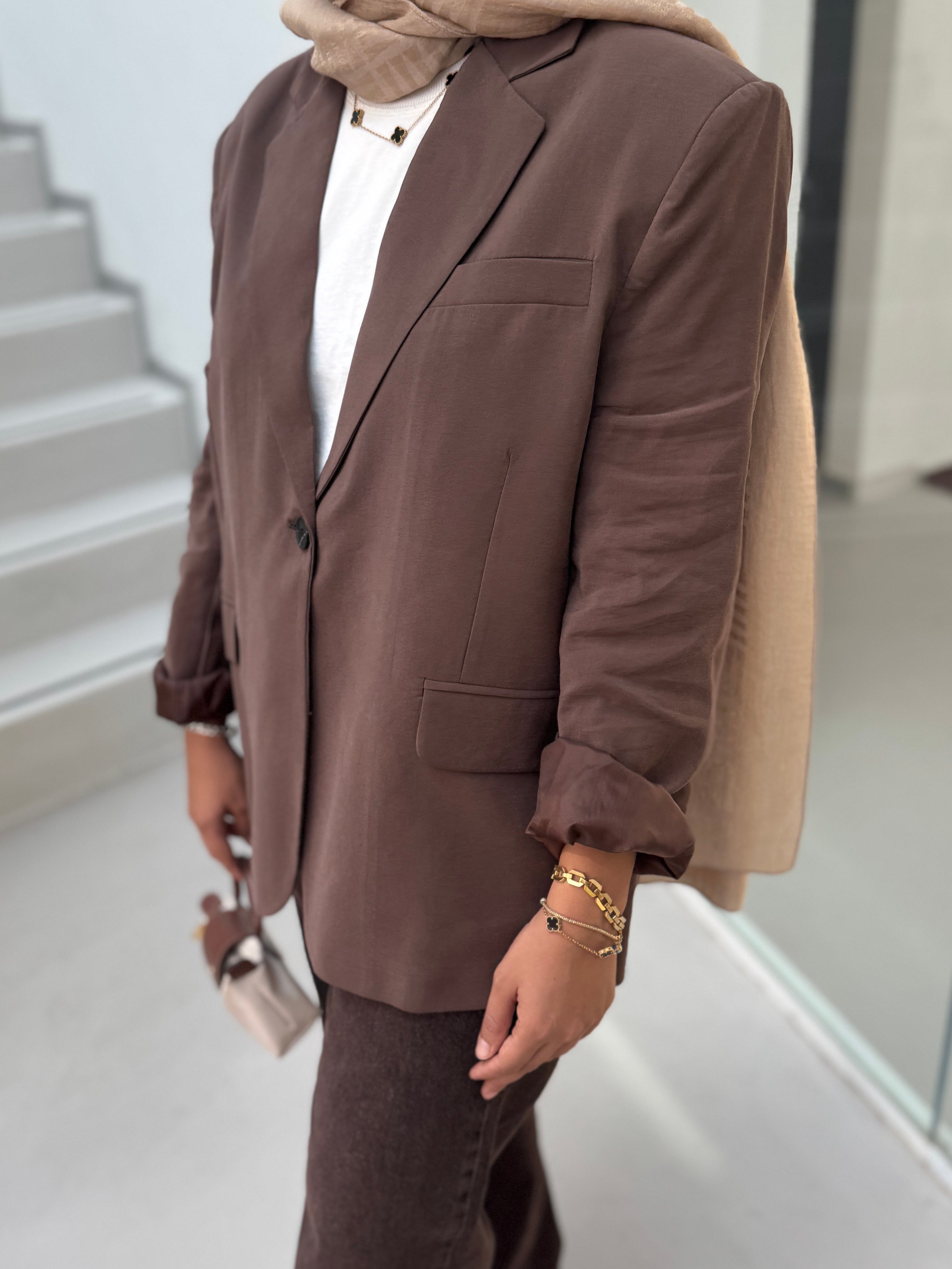Blazer ceket / kahve