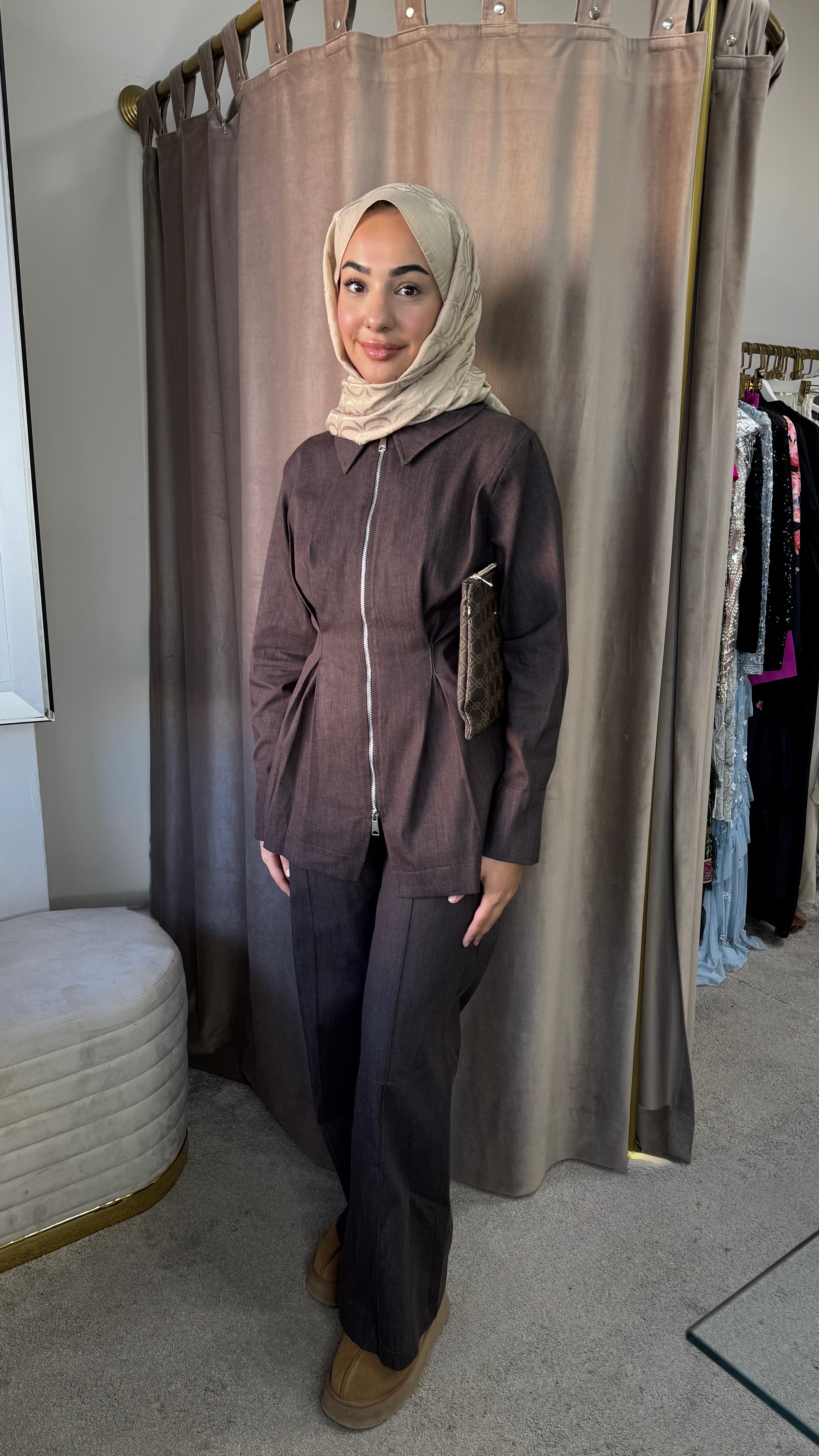 Denım takım / kahve