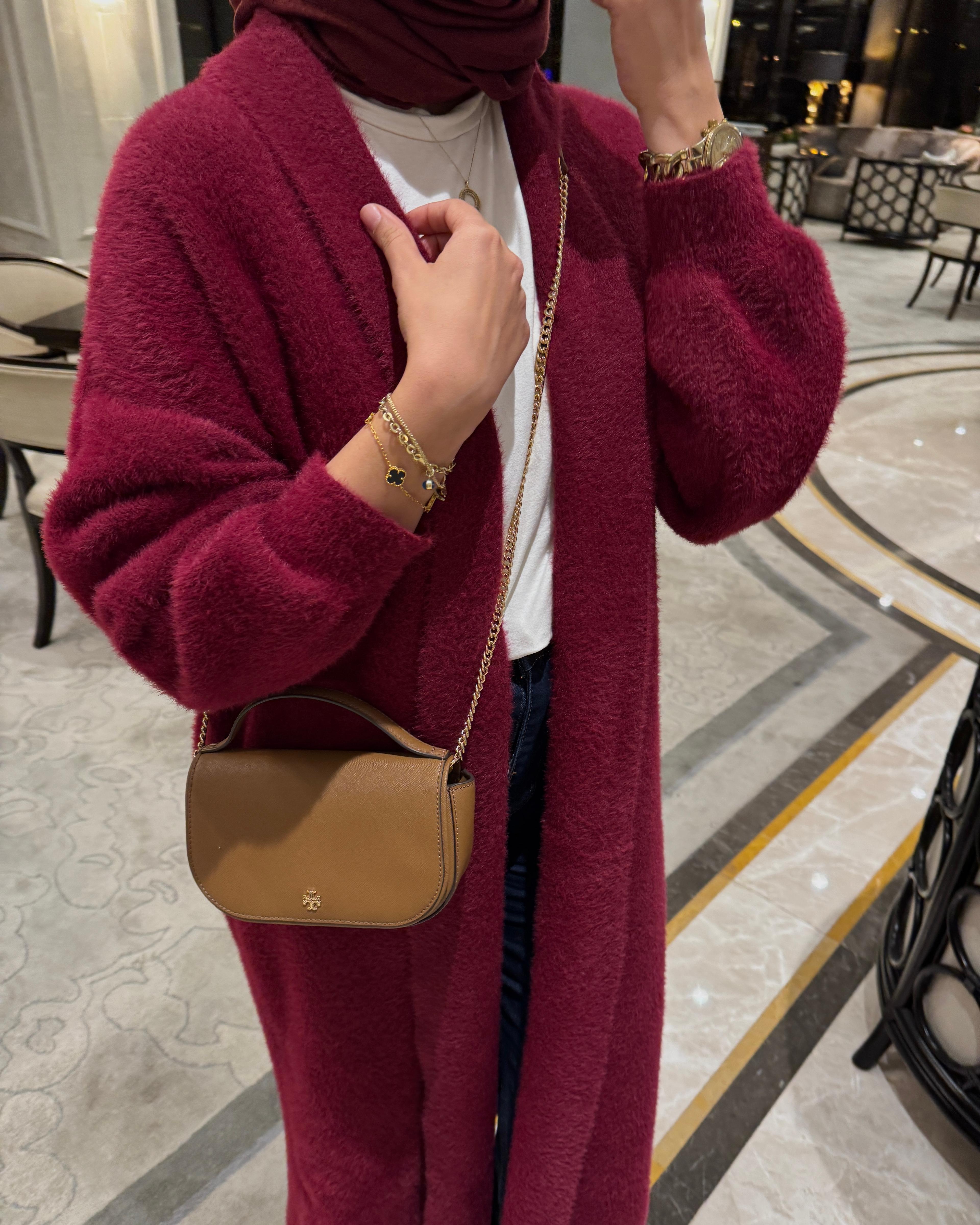 Angora hırka / bordo