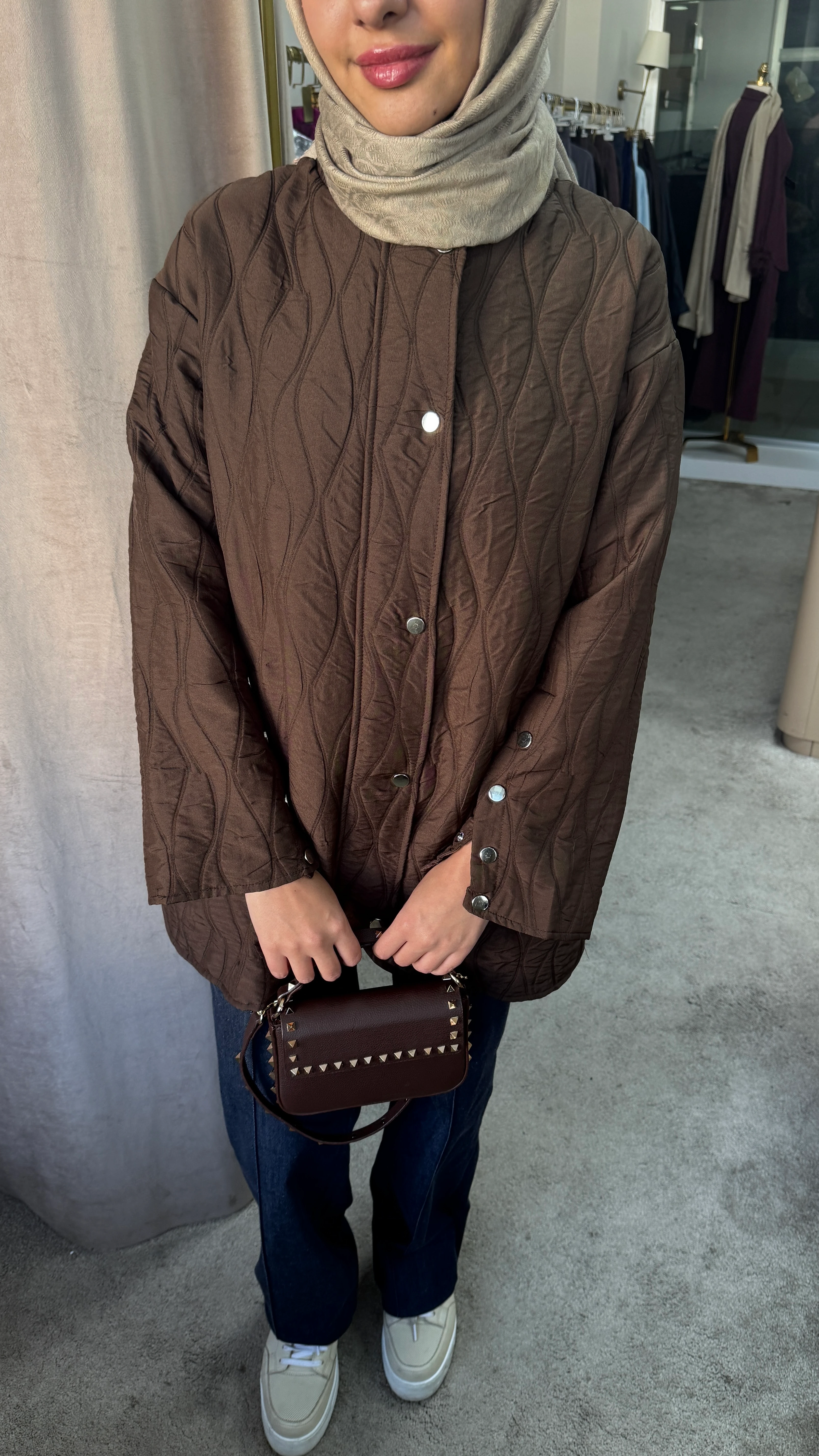 Kapitone mont •kahverengi