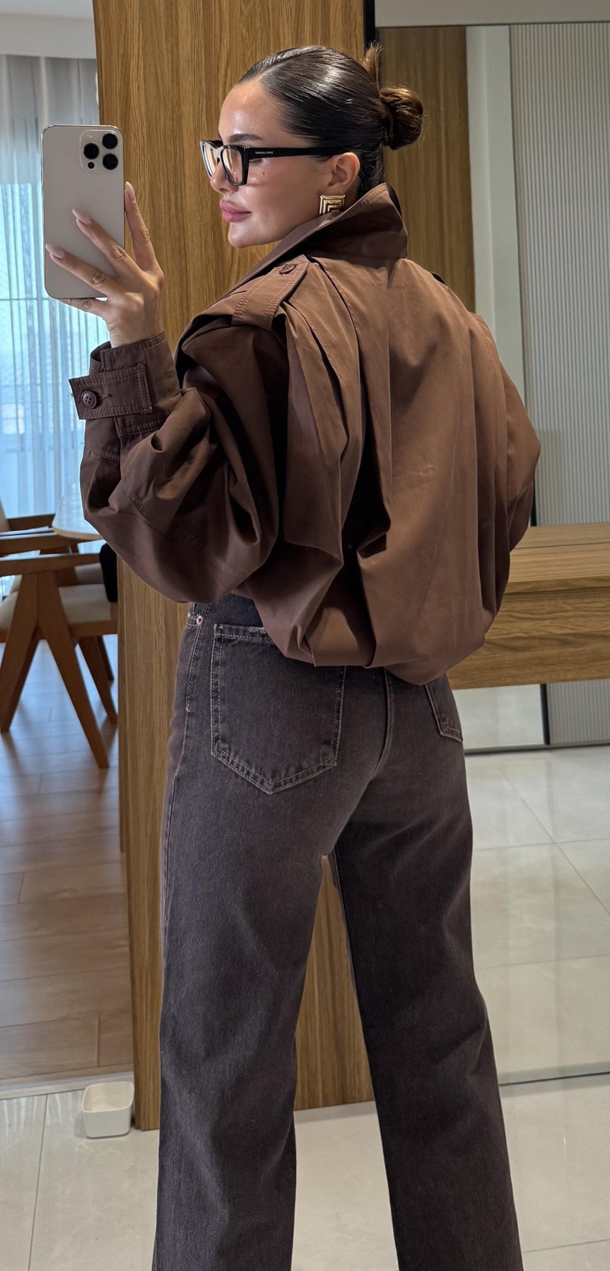 Straight brown jean 