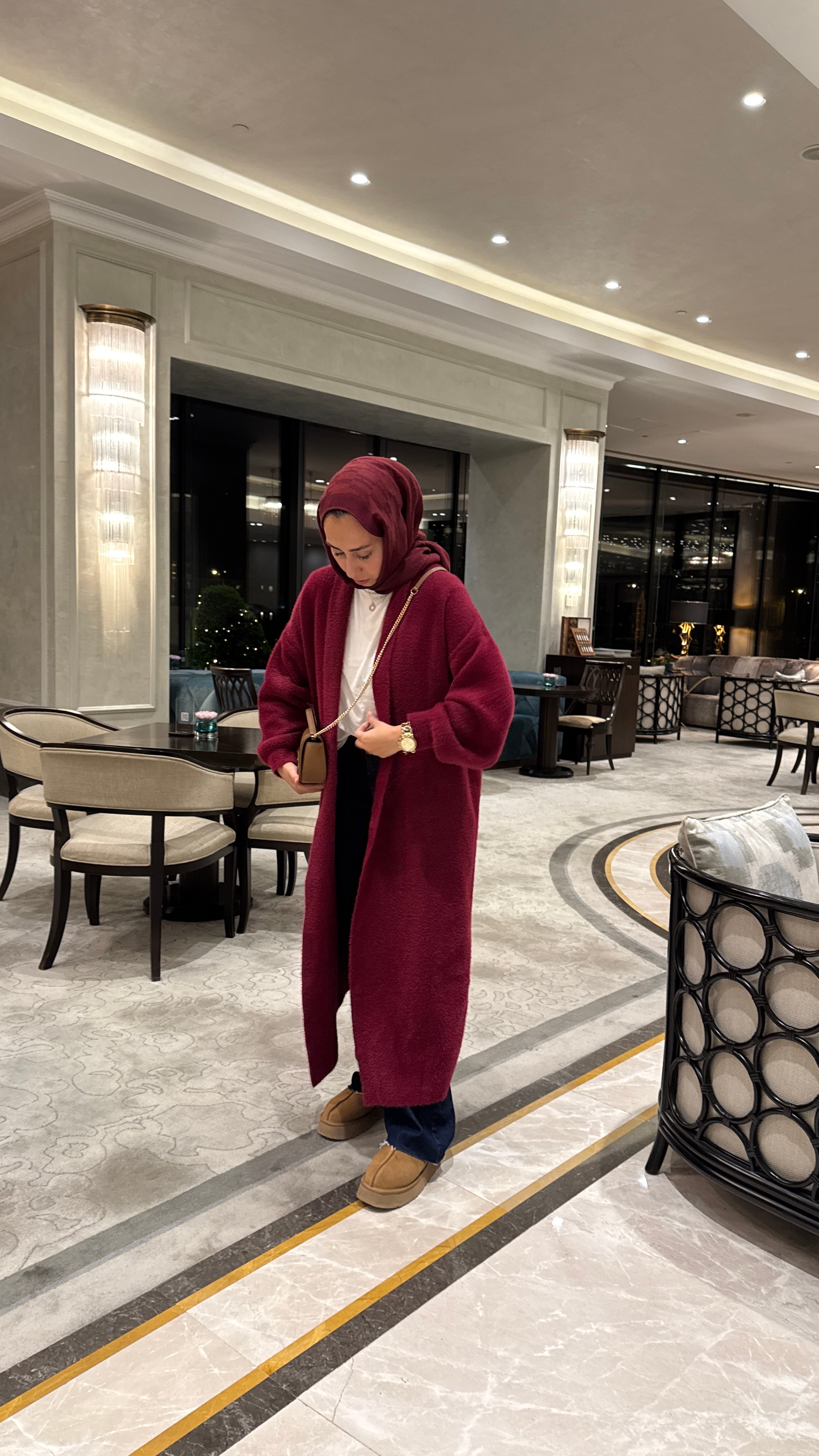 Angora hırka / bordo