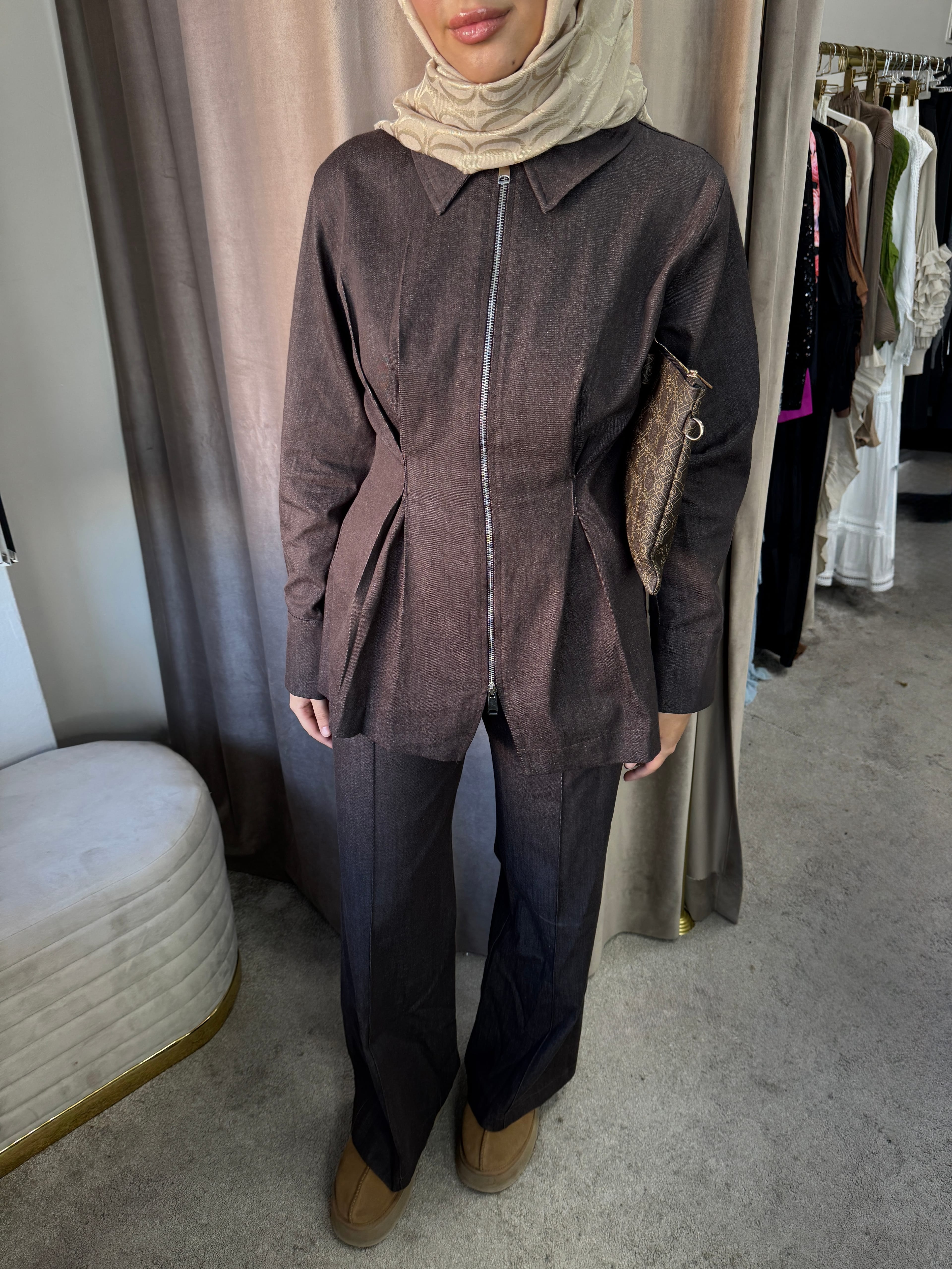 Denım takım / kahve