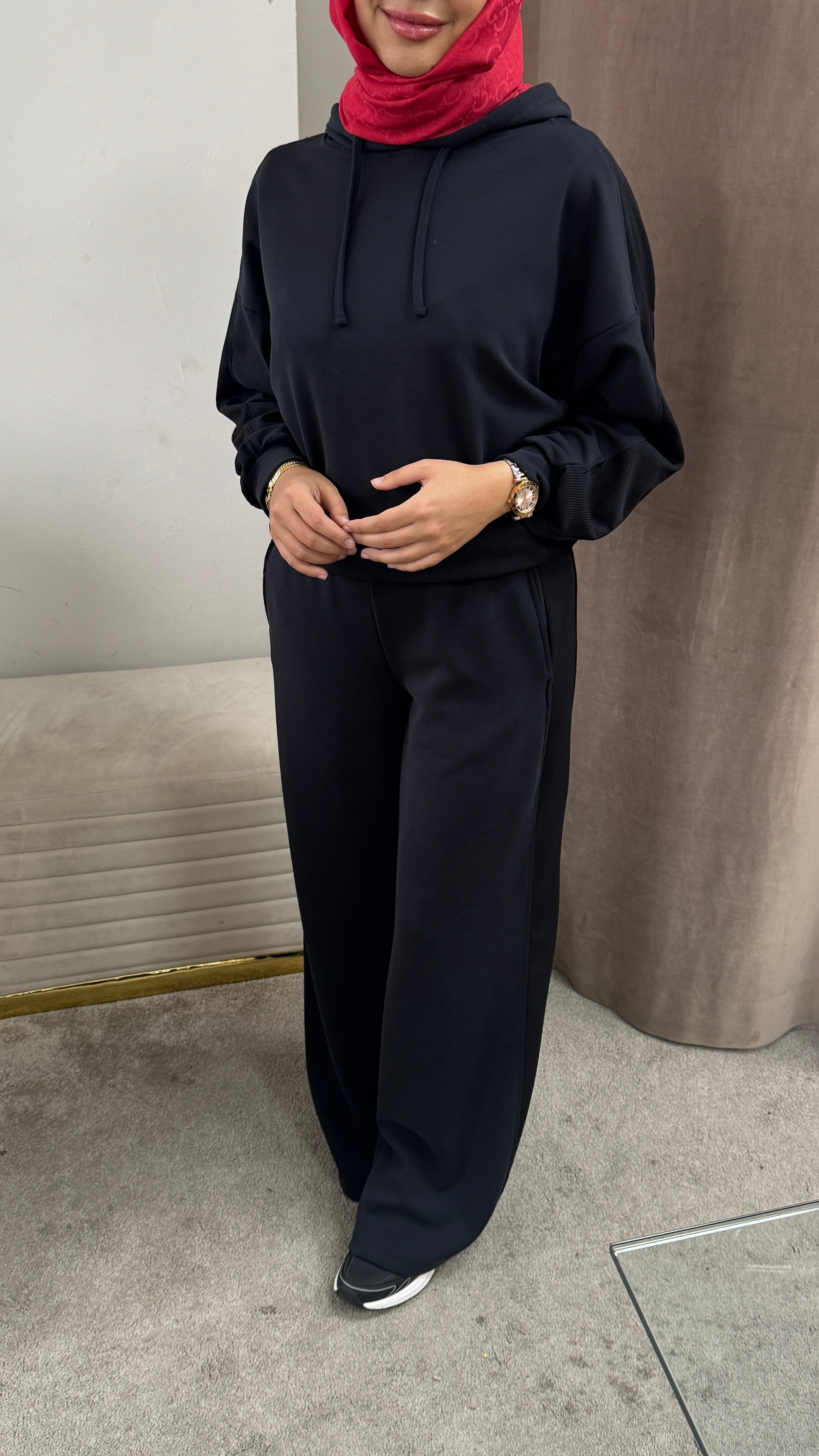 Kapüşonlu Oysho Takım Siyah