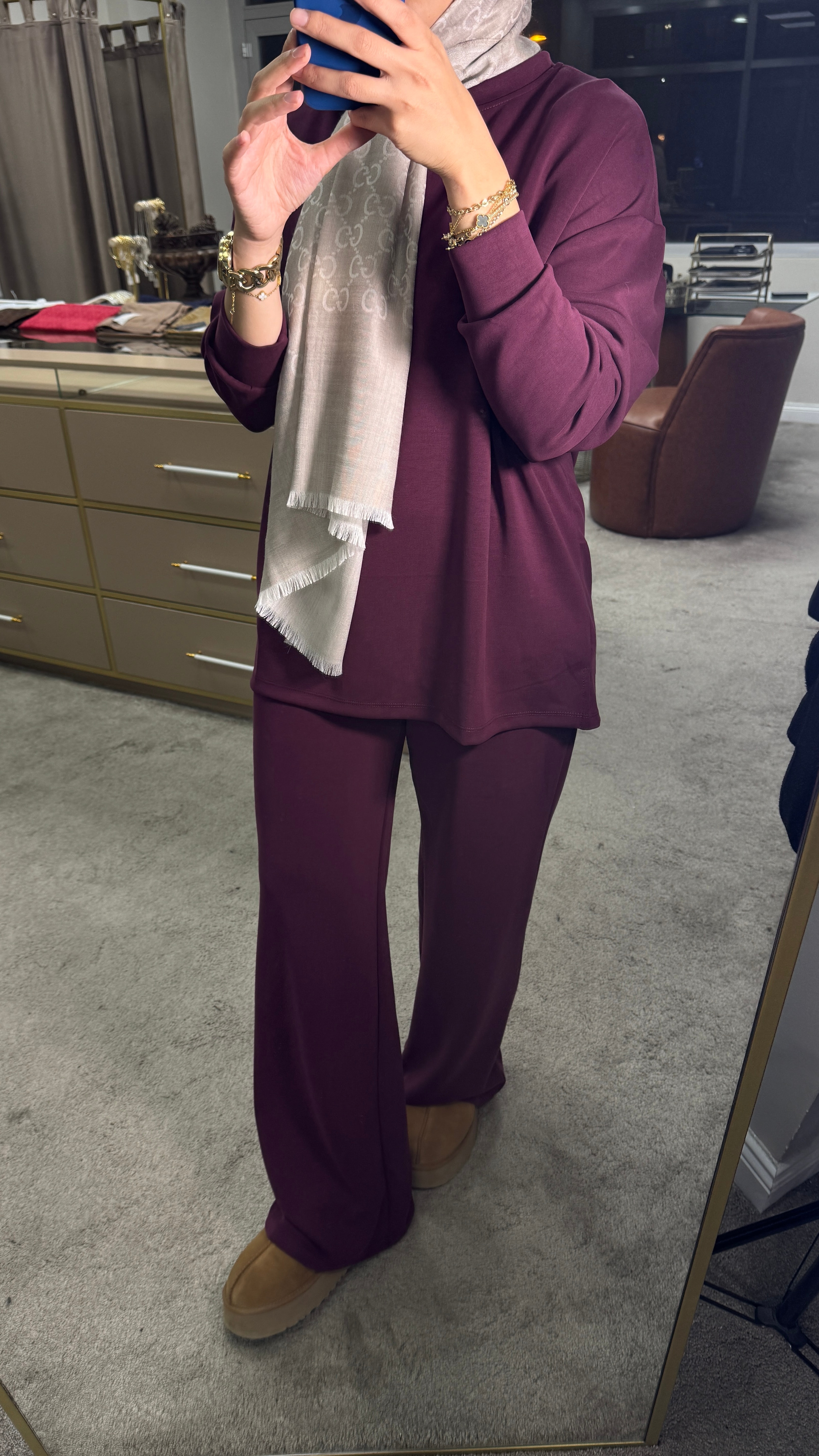 oysho takım / bordo