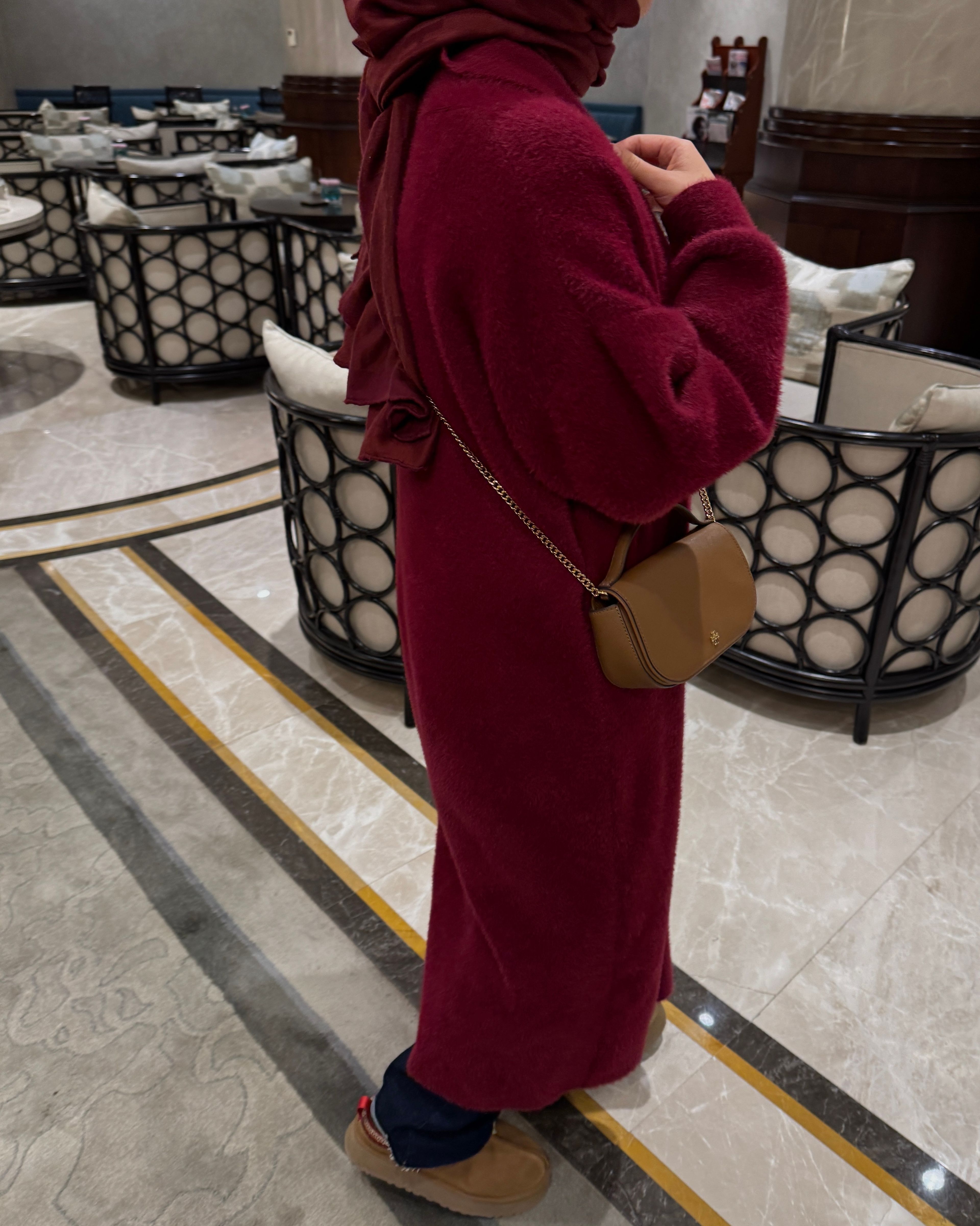 Angora hırka / bordo