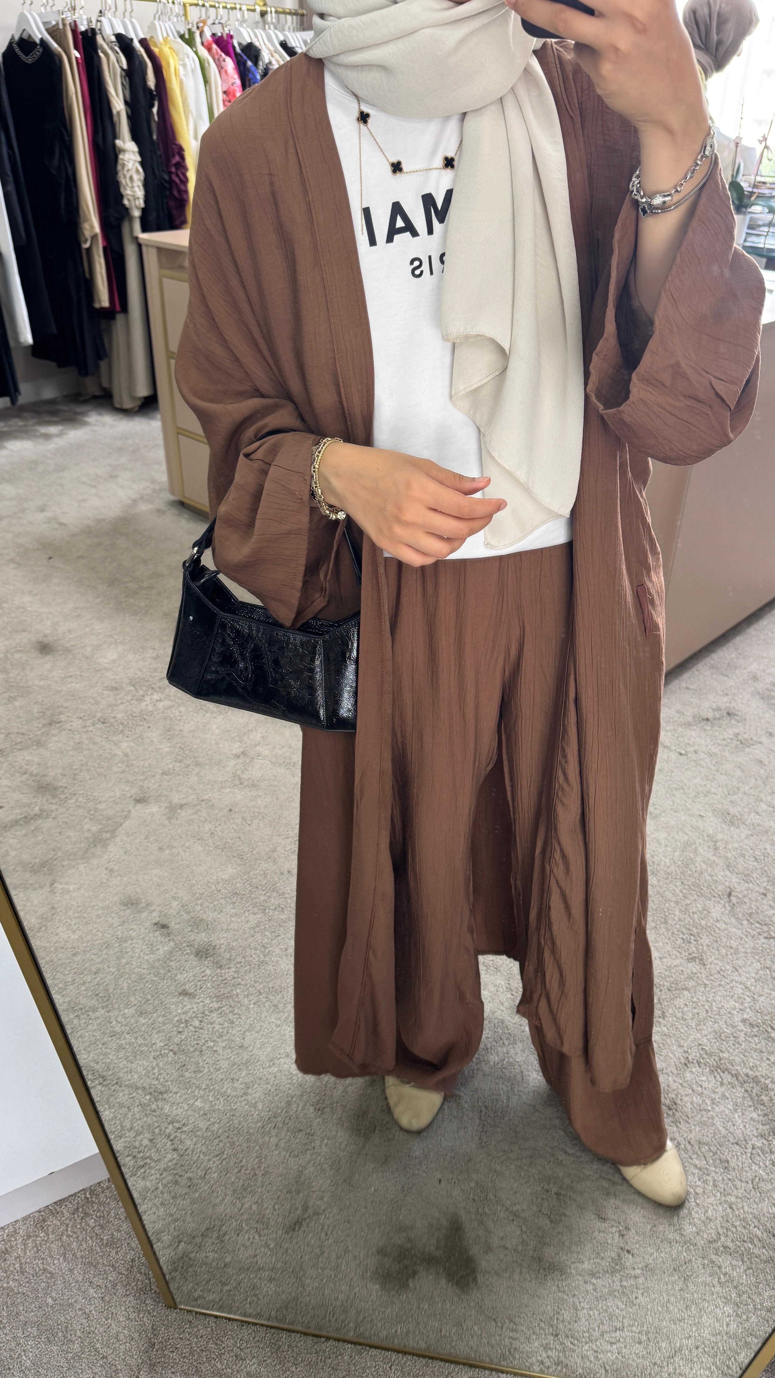 Kimono takım / kahve 