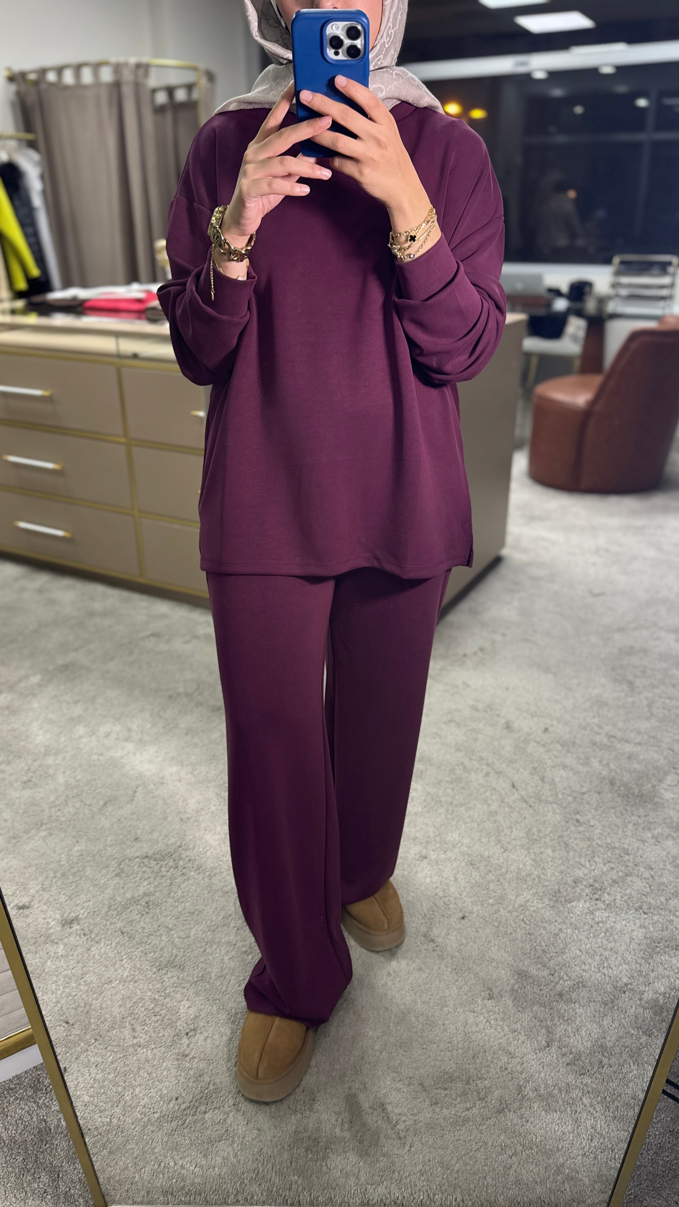 oysho takım / bordo