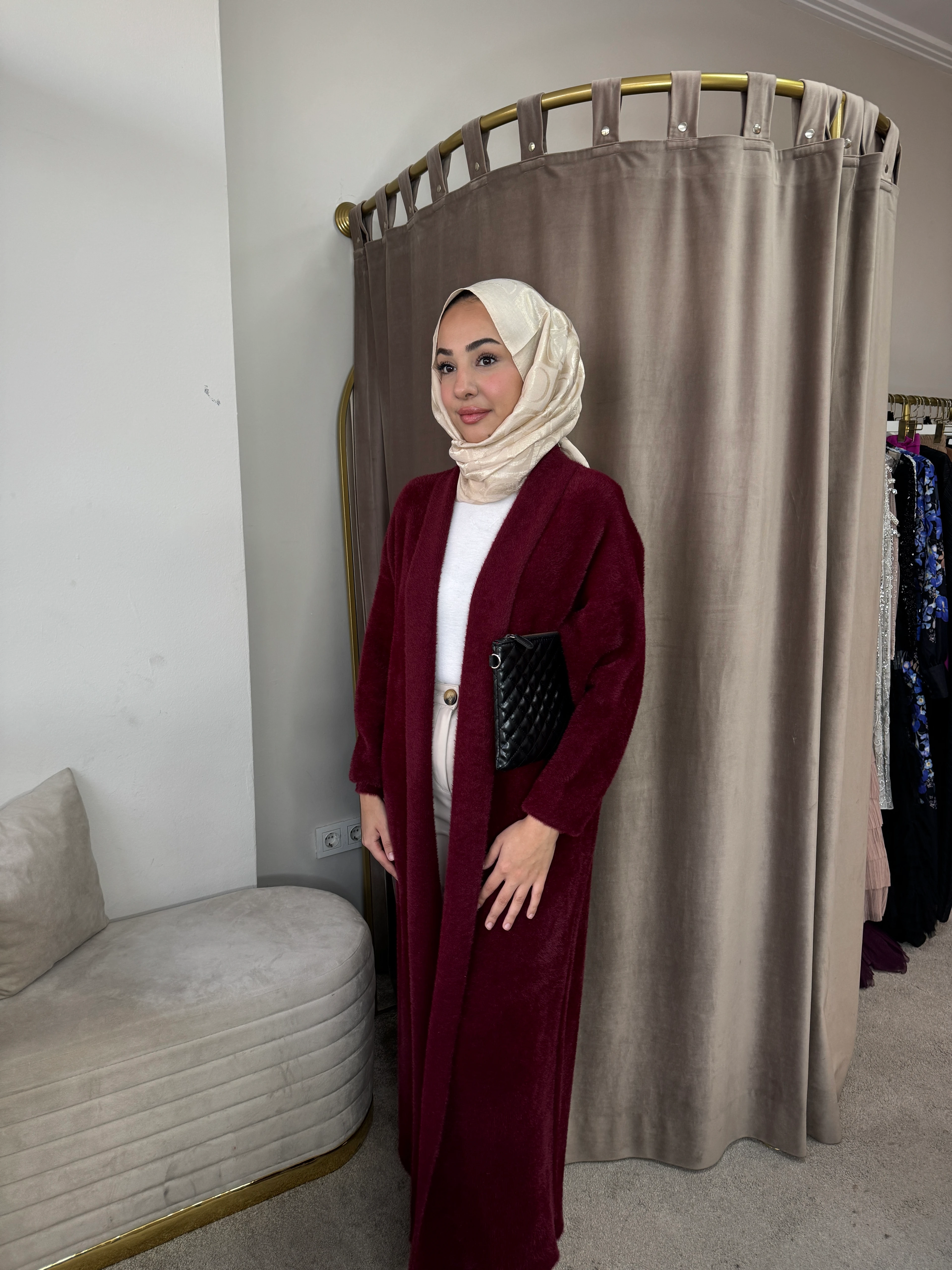 Angora hırka •bordo