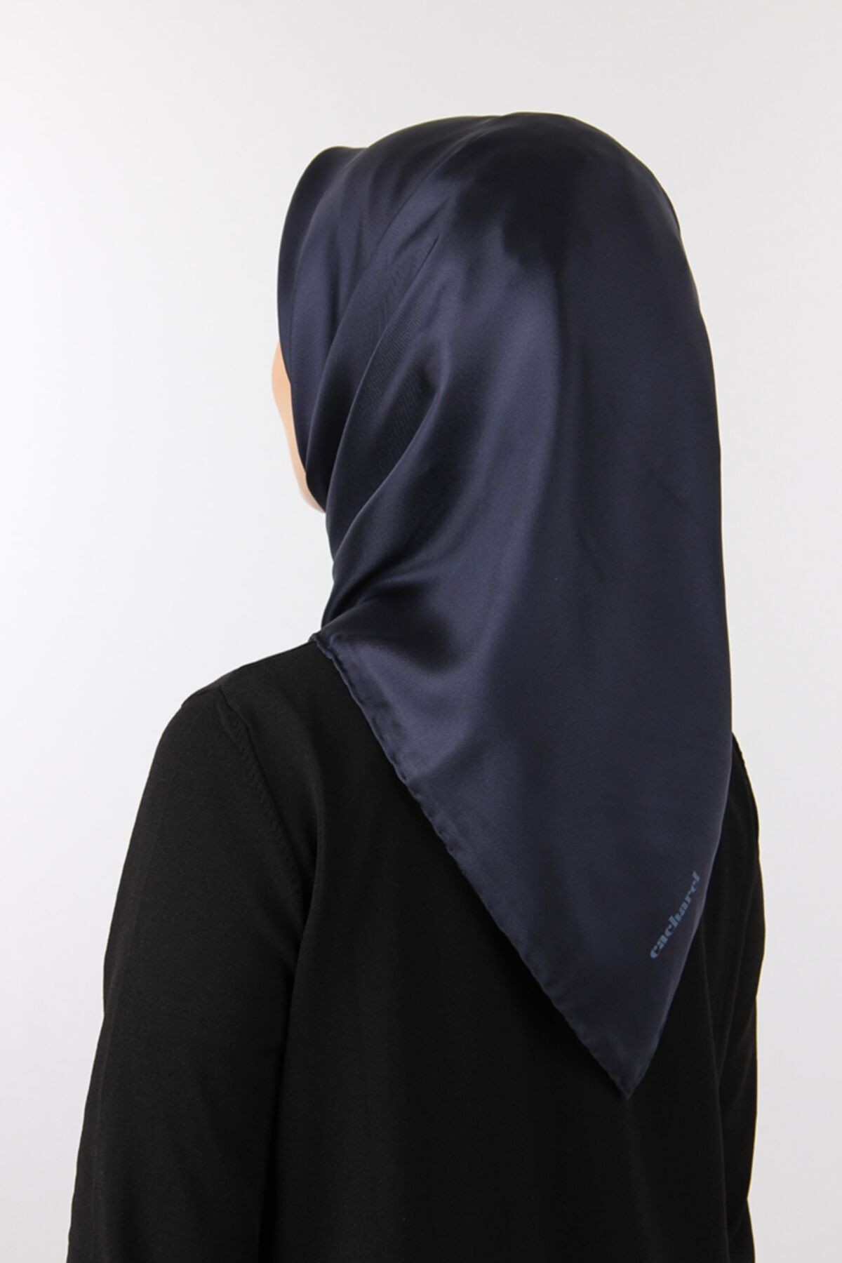 İpek Eşarp - 7999313-921 Lacivert Twill
