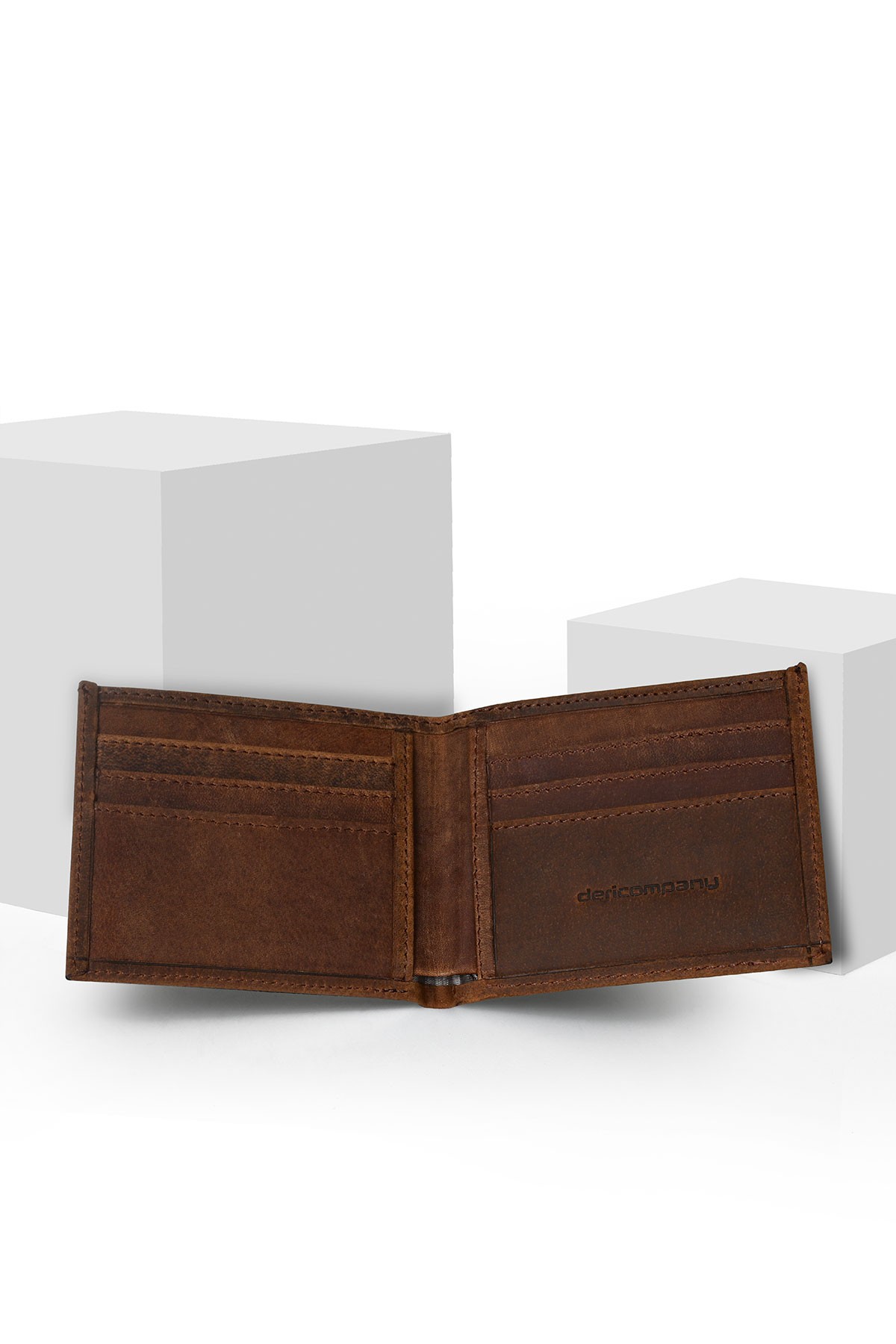 Men's Genuine Leather Wallet Antique Brown