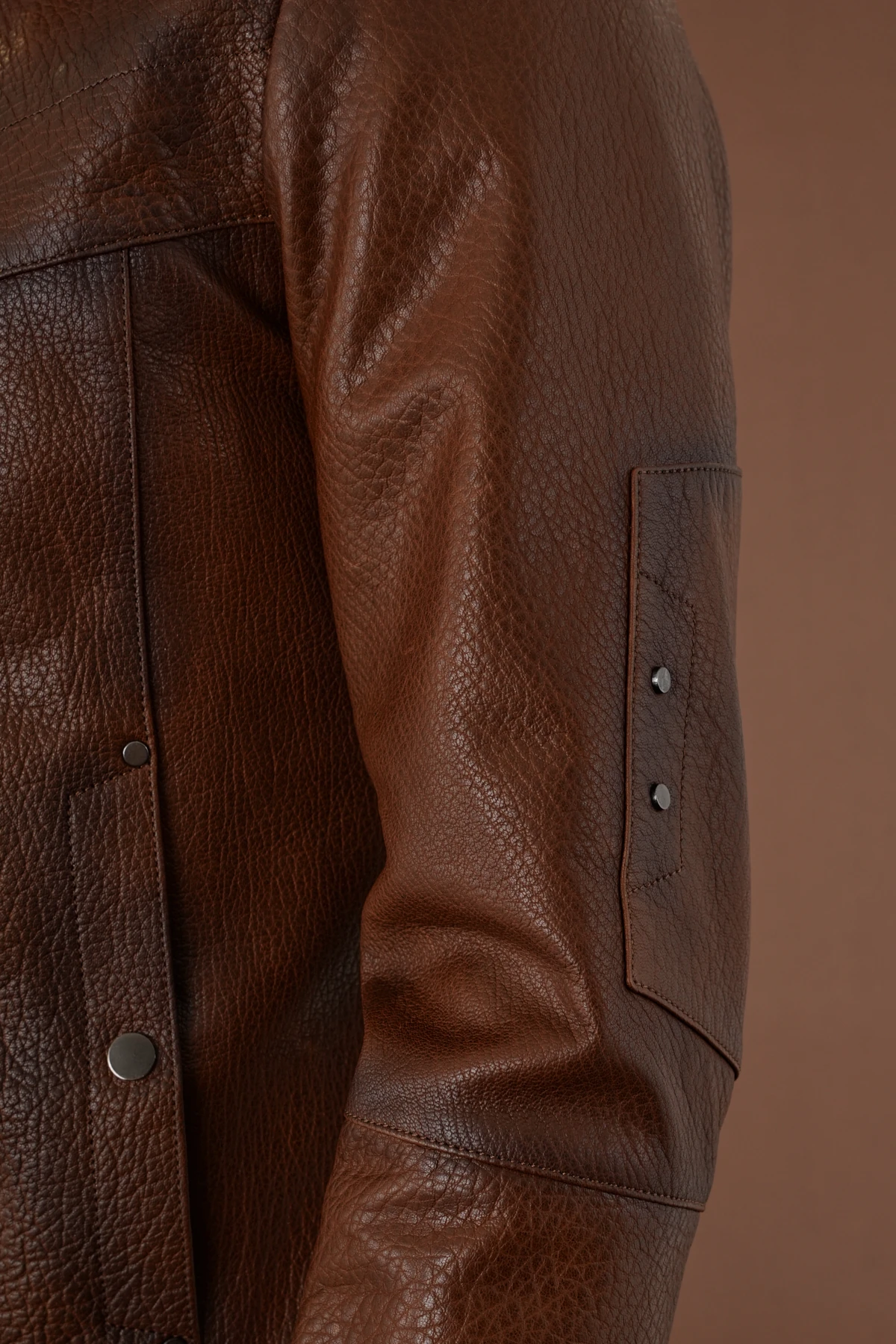 Vector Kahverengi Erkek Deri Mont