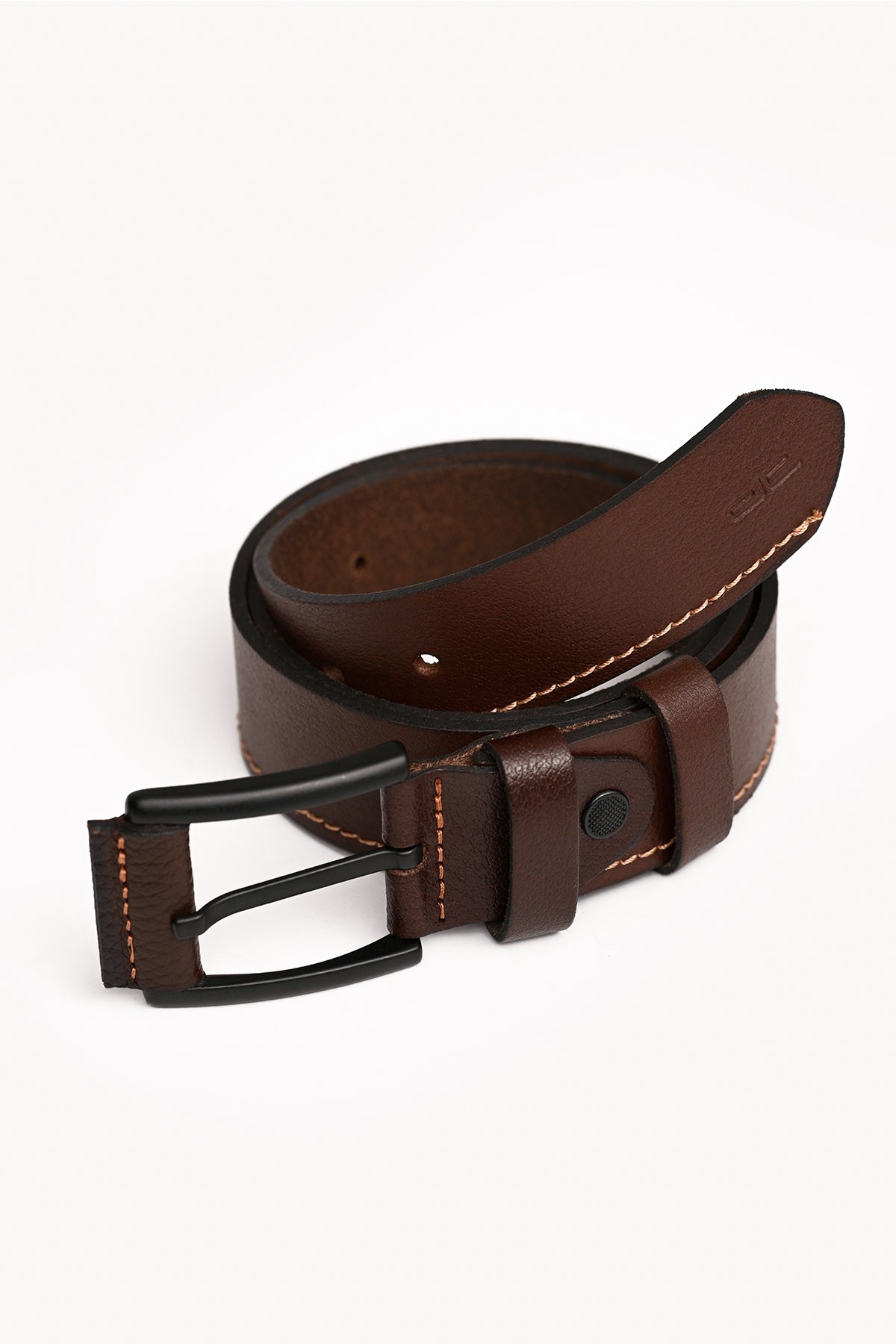 Men's Genuine Casual Leather Belt Brown