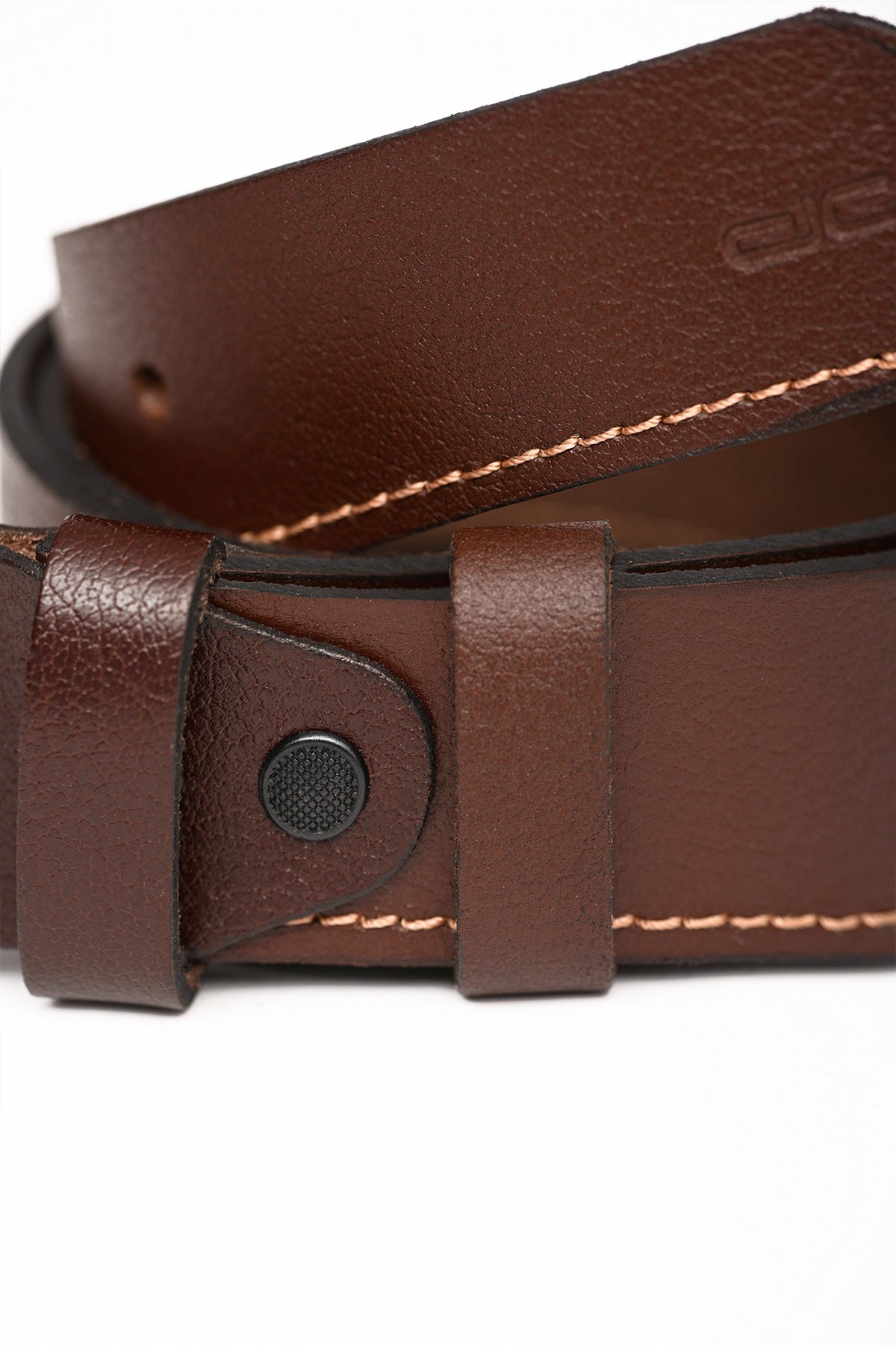 Men's Genuine Casual Leather Belt Brown