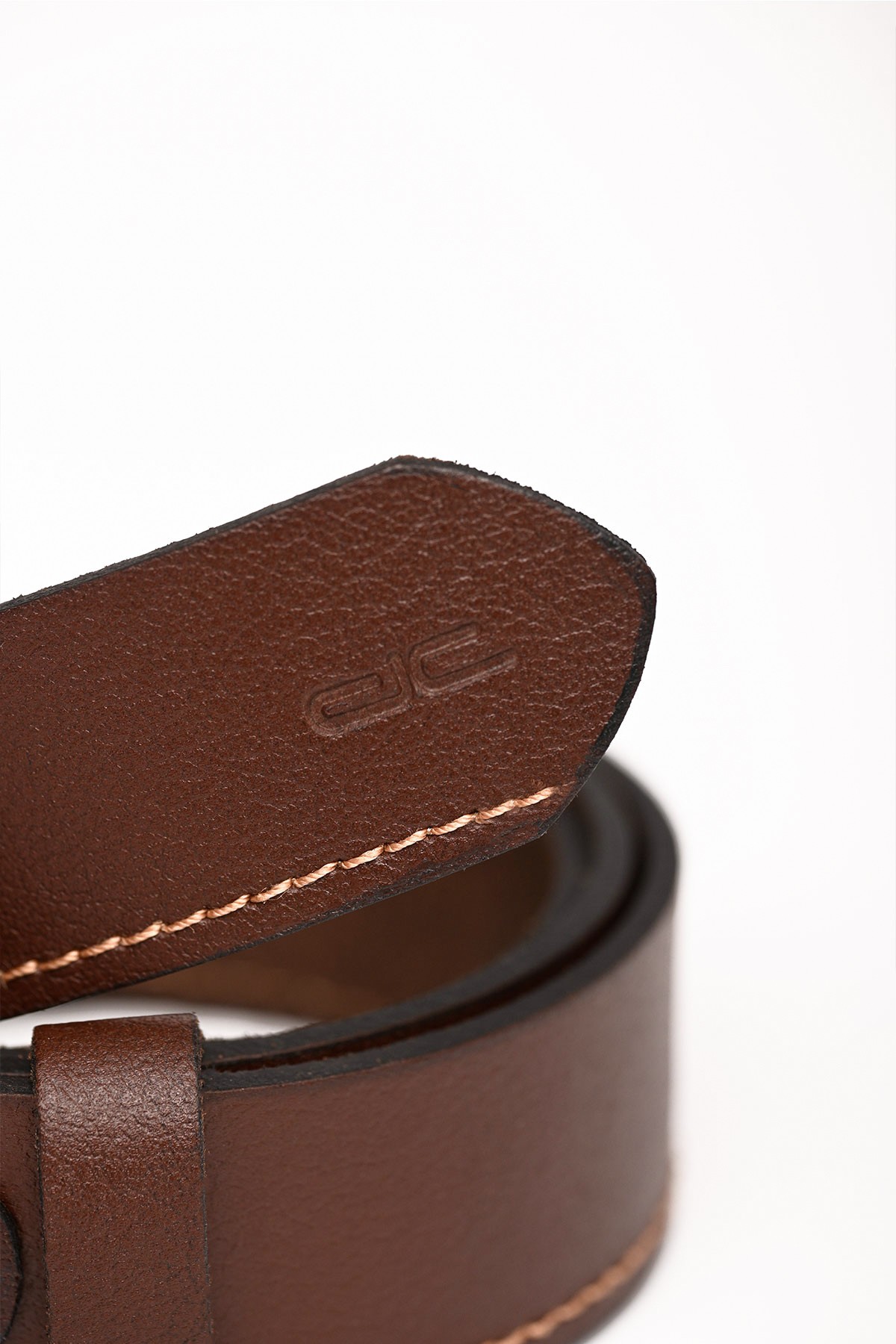 Men's Genuine Casual Leather Belt Brown