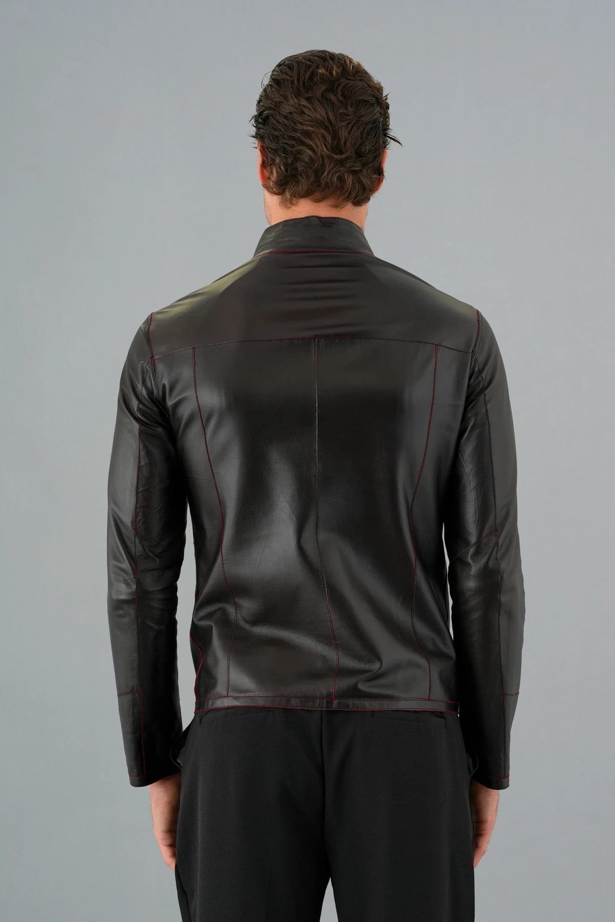 Denzel Erkek Kırmızı Deri Mont