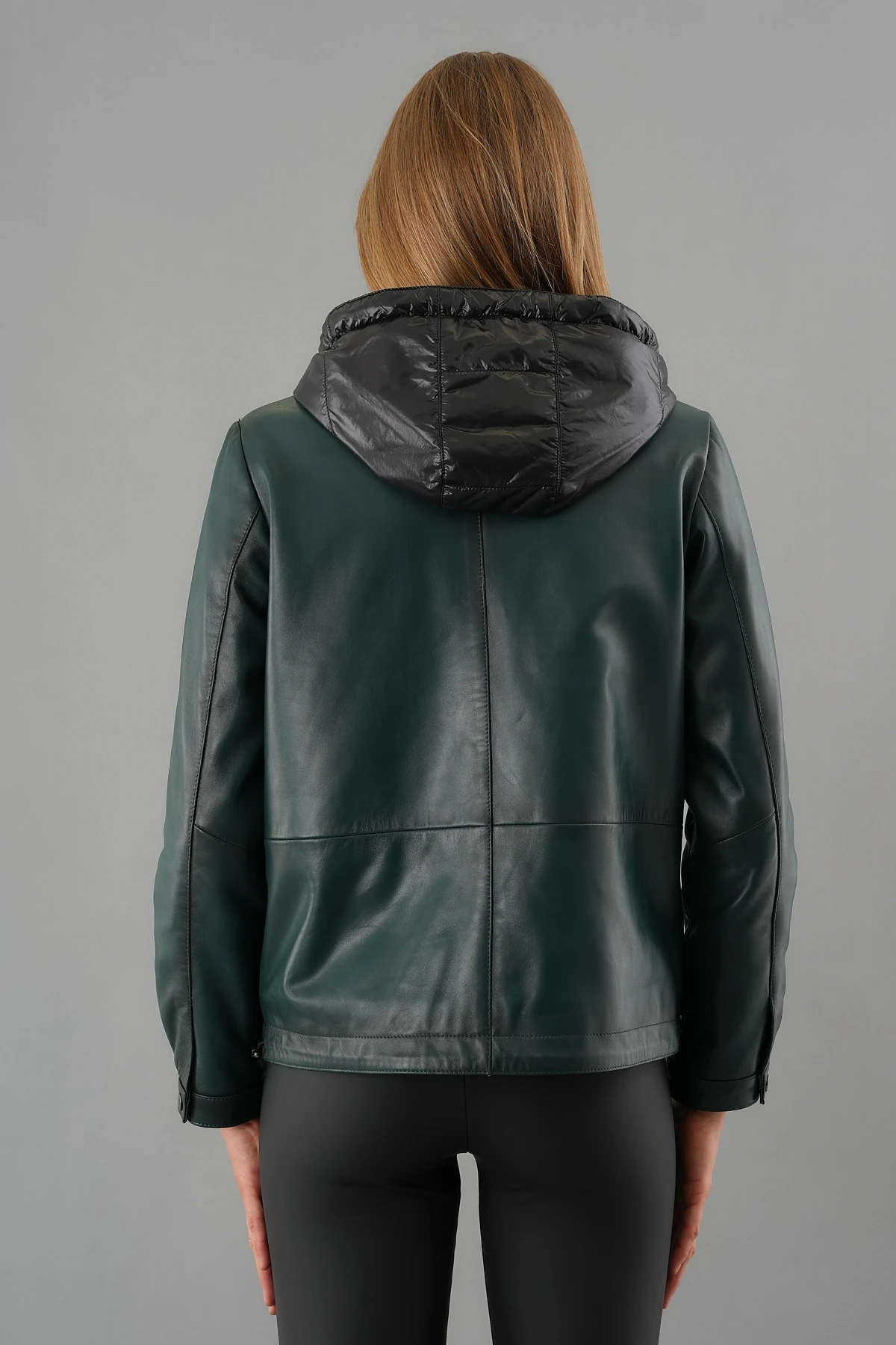 Holly Yeşil Kadın Deri Mont
