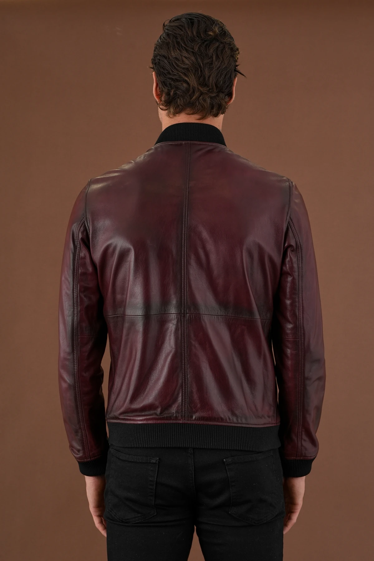 Arthur Bordo Erkek Deri Mont