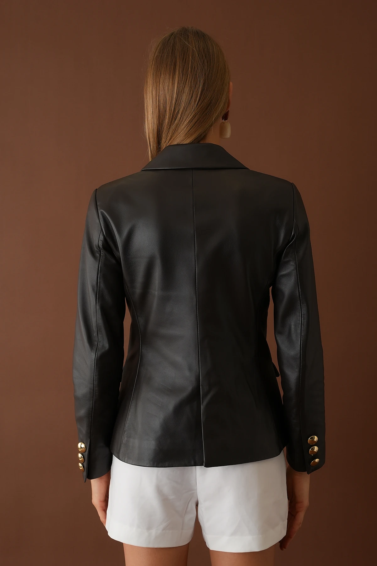 Mary Kahverengi Kadın Deri Ceket