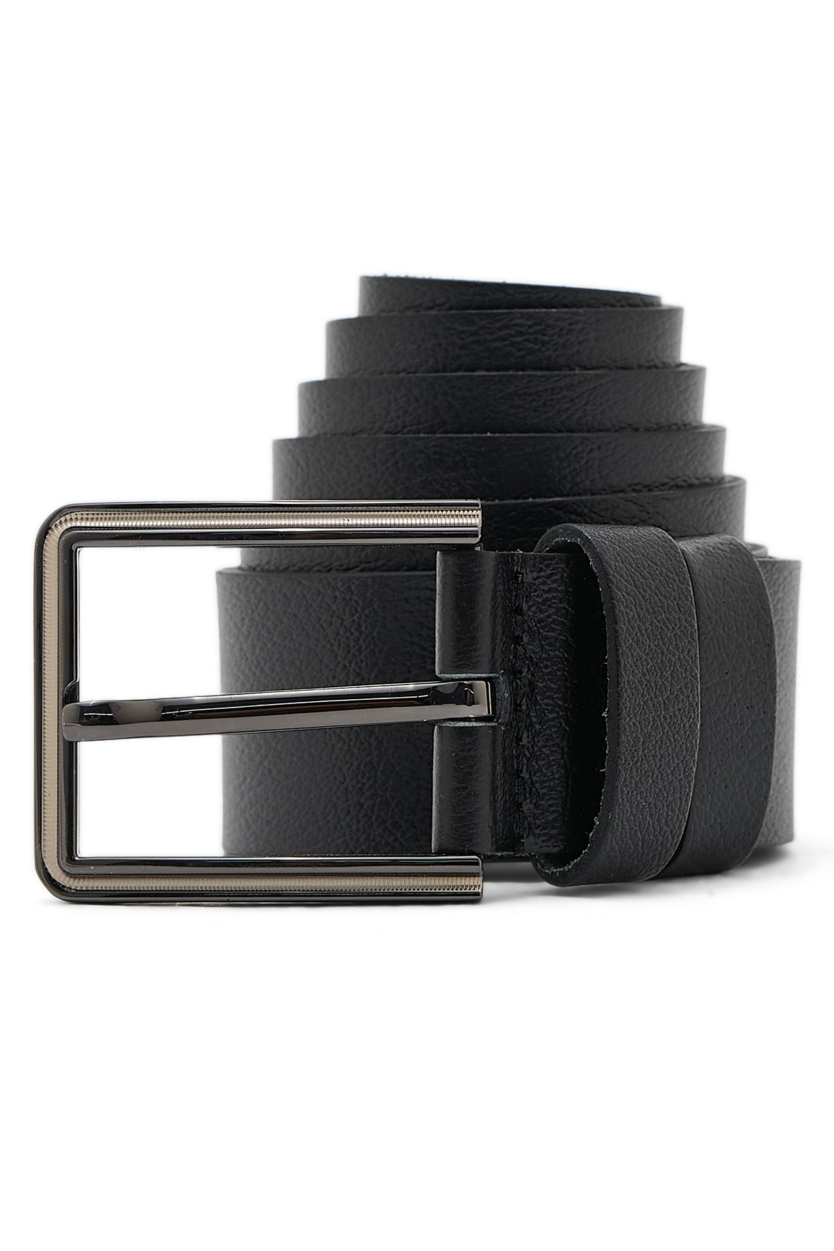 Men's Black Leather Belt