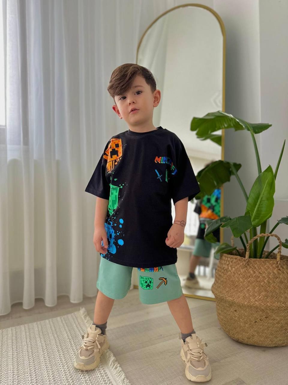MİNECRAFT TİŞÖRT VE ŞORTLU TAKIM